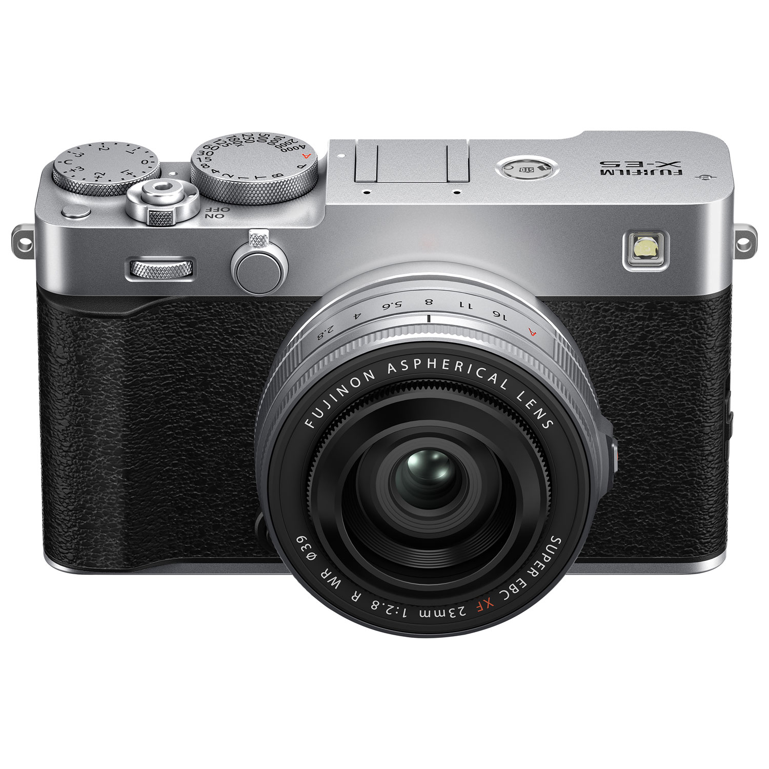 Appareil photo sans miroir X-E5 de Fujifilm à objectif XF 23 mm f/2,8 R WR - Argenté