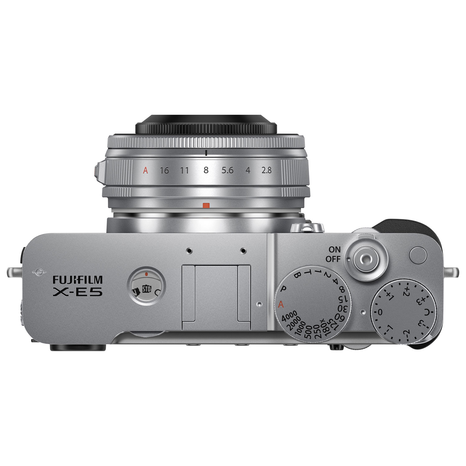 Appareil photo sans miroir X-E5 de Fujifilm à objectif XF 23 mm f/2,8 R WR - Argenté