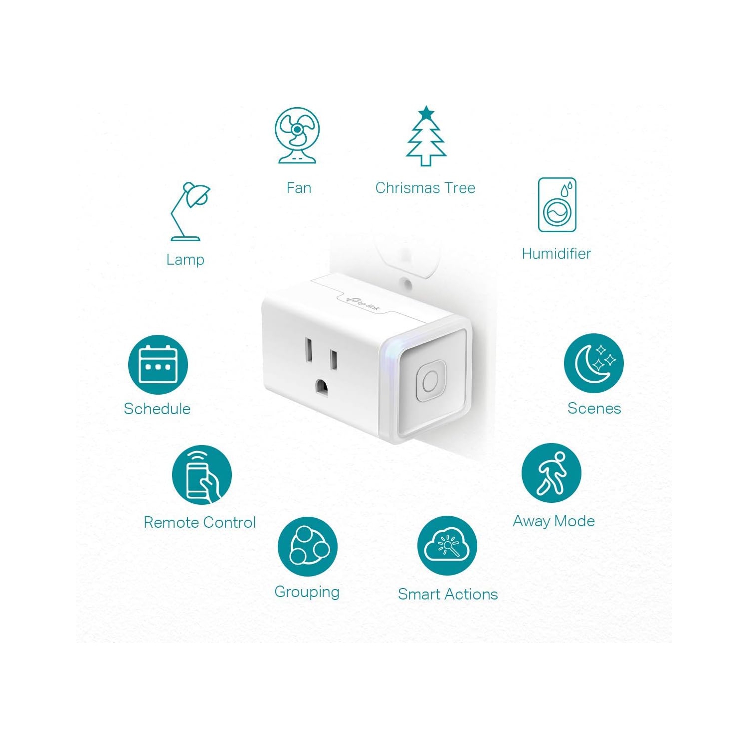 Smart Plug Mini by TP-Link - Smart Home WiFi Outlet Works with Alexa, Echo and Google Home, No Hub Required, Remote Control, 2.4GHz WiFi Required, 15