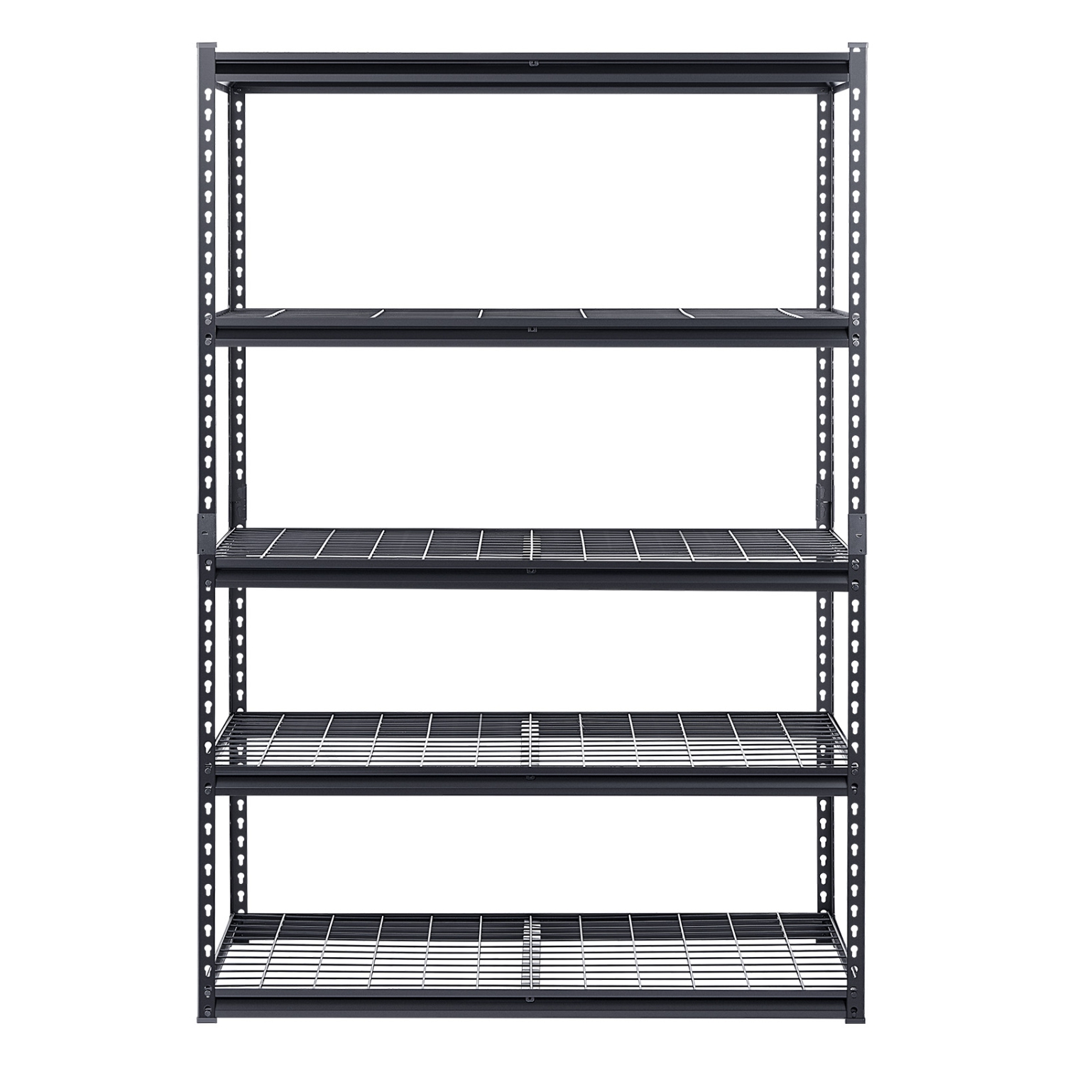 VEVOR 24"D x 48"W x 72"H Storage Shelves, 3000 lbs, 5 Tier Heavy Duty Garage Shelving, Adjustable Metal Shelves for Industrial Shelving Unit Utility