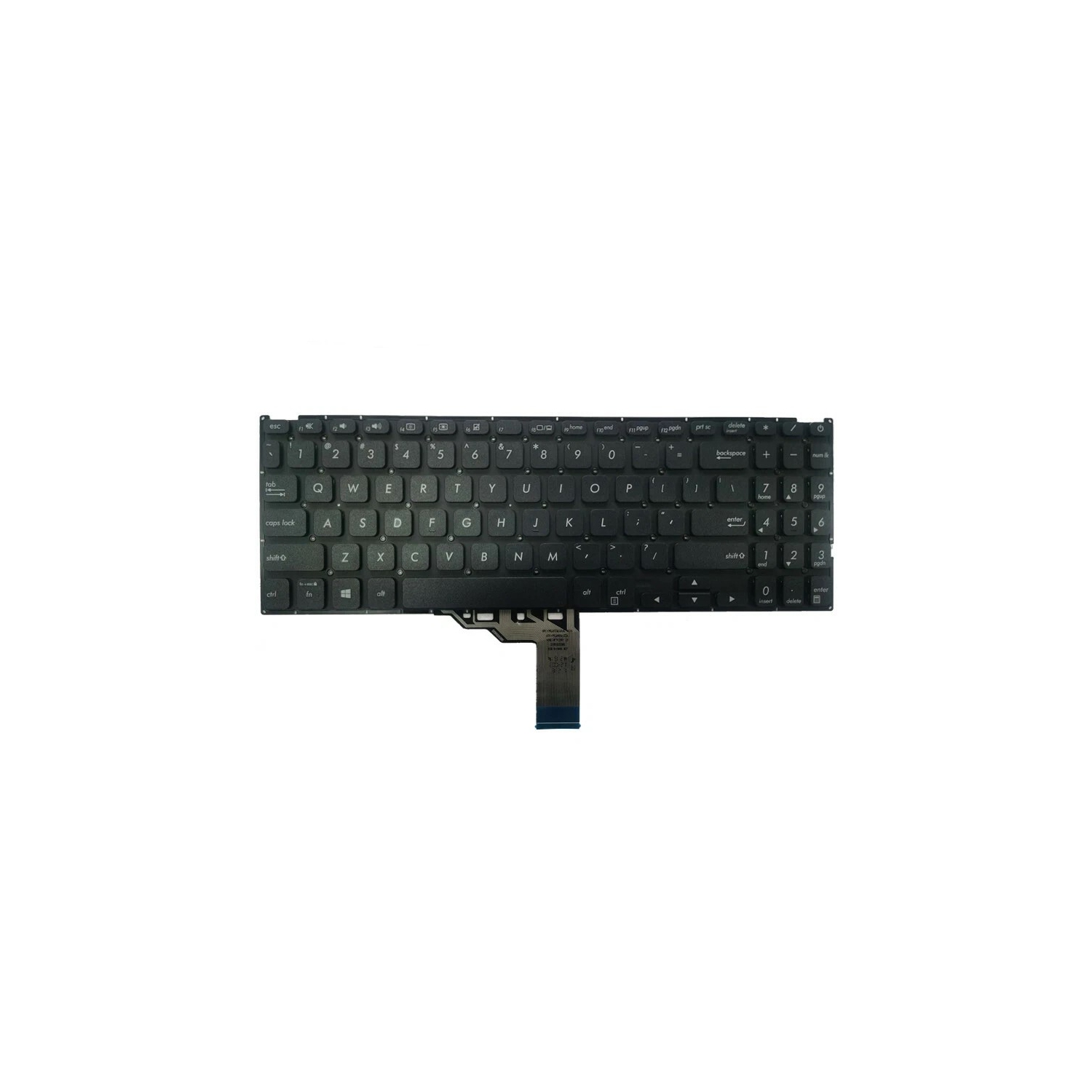 LIXSUNTEK – Clavier anglais noir pour ordinateur portatif pour le X515 X515E X515EA 515&nbsp;M 515&nbsp;J X515MA X515JA NON rétroéclairé