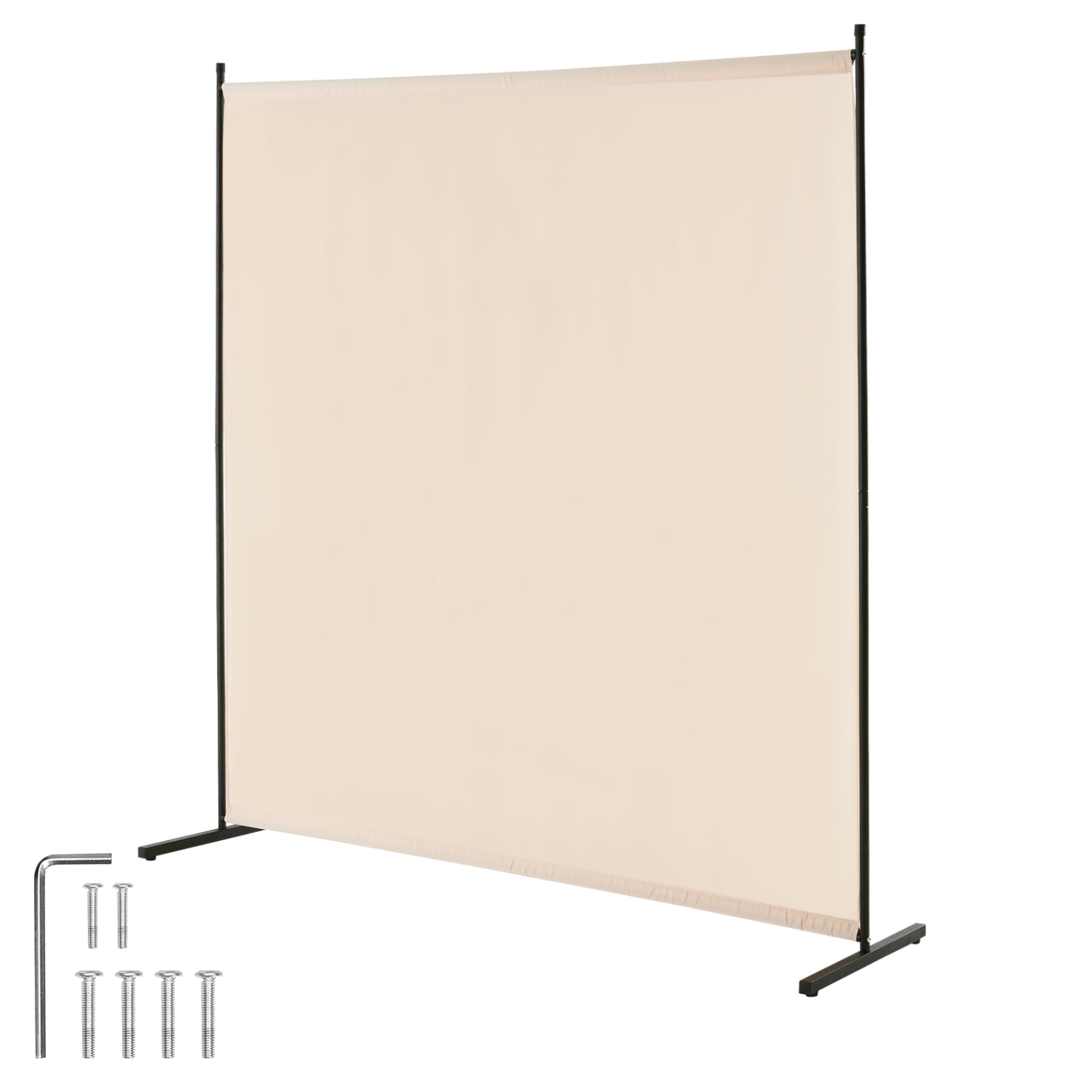 VEVOR Room Divider, Single Panel Room Divider, 6FT Privacy Screen Indoor, Partition Divider for Room Separation, Freestanding Room Divider Panel for