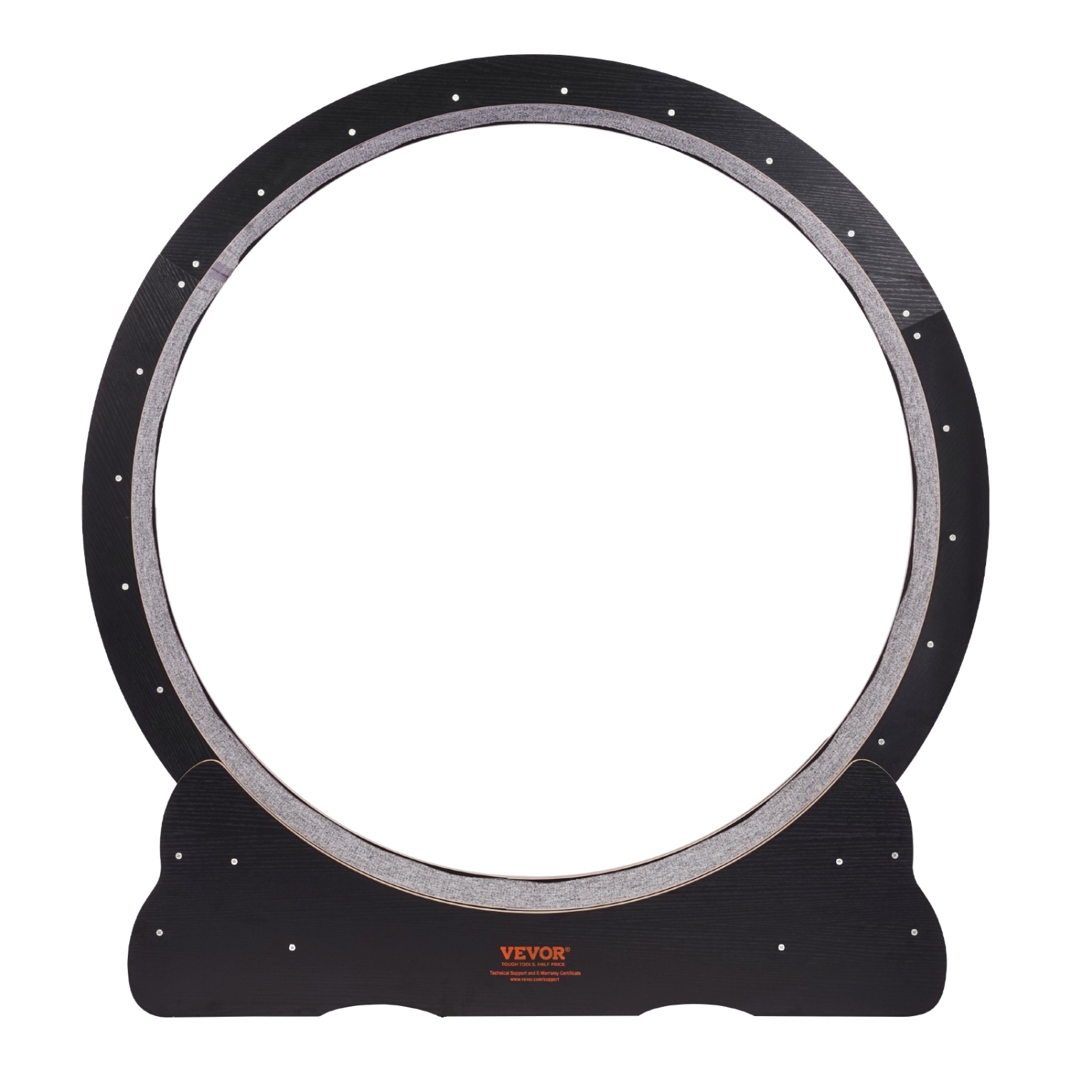 VEVOR 43.3in Wooden Cat Exercise Wheel, Large Cat Treadmill Wheel for Indoor Cats, with Detachable Carpet & Cat Teaser for Running/Walking/Training,