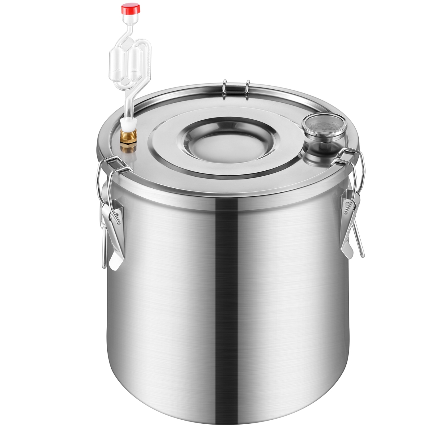 VEVOR 5 Gal / 19 L Alcohol Still, Stainless Steel Water Alcohol Distiller with Copper Coil for Fast Cooling, Dual Condenser Distiller Kit with