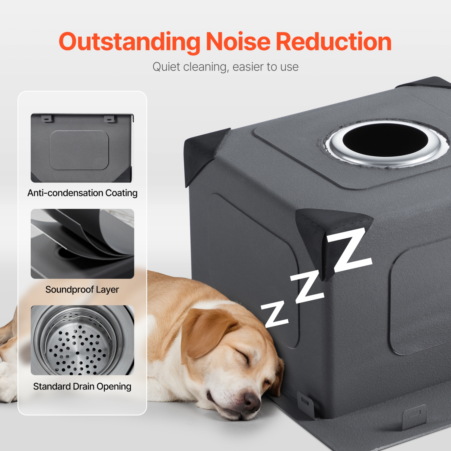 VEVOR 15 inch Kitchen Sink Workstation, 304 Stainless Steel Top Mount Sinks, Drop-In Single Bowl Farmhouse Basin with Accessories, for RV, Prep