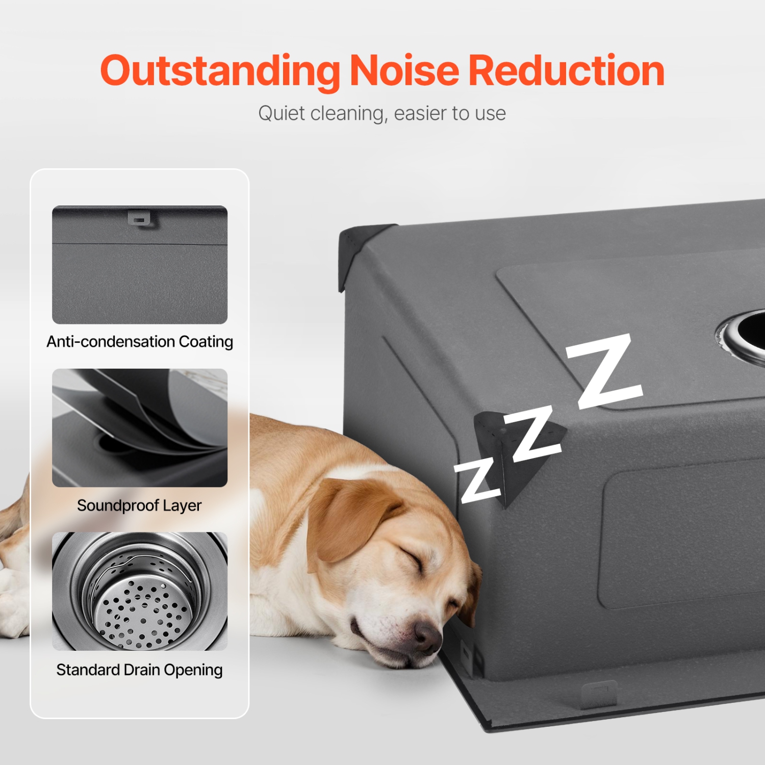 VEVOR 25 inch Kitchen Sink Workstation, 304 Stainless Steel Top Mount Sinks, Drop-In Single Bowl Farmhouse Basin with Accessories, for RV, Prep