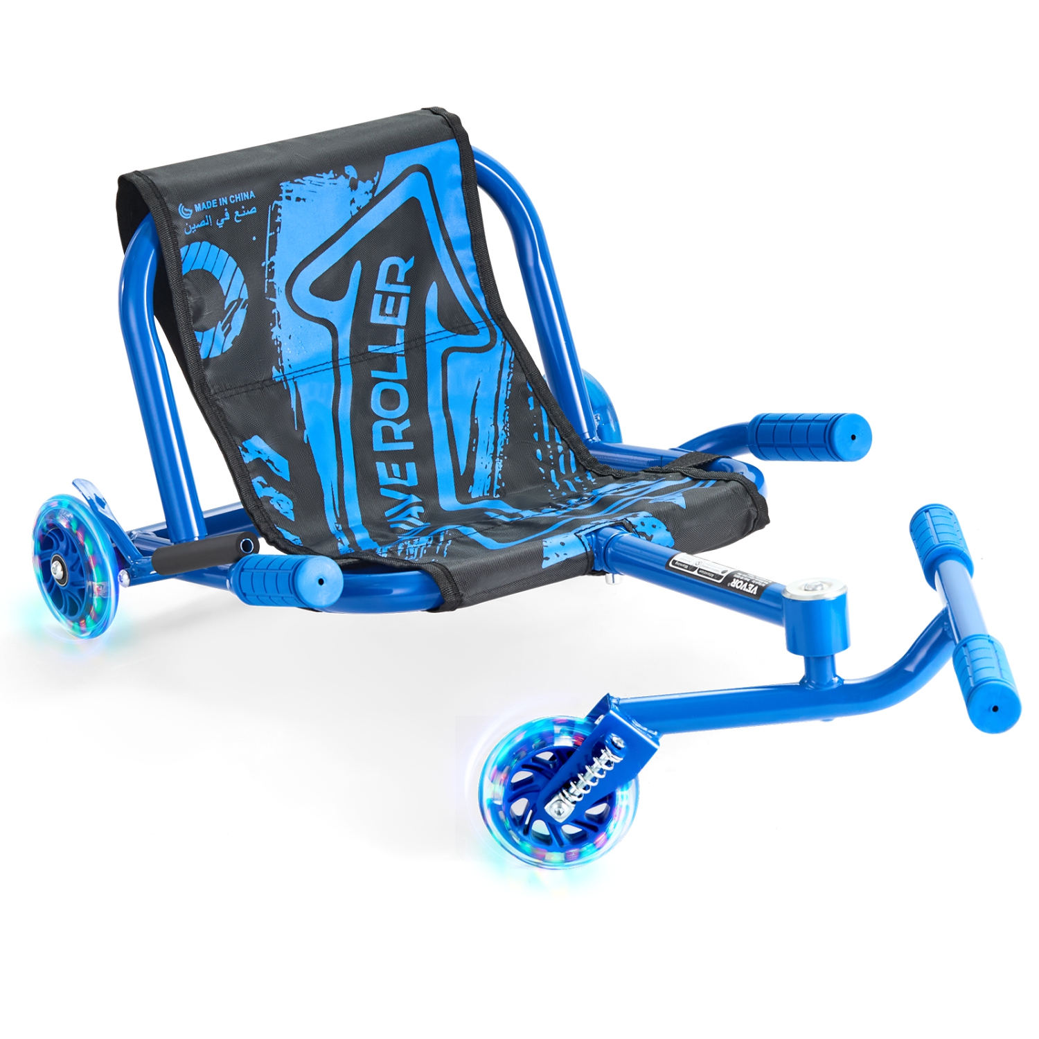 VEVOR Ride on Scooter, Load Capacity of 132 lbs, Swing Side-to-Side for Amazing Ride Powered by Zig-Zag Motion, Ride on Drifting Toy for Ages 4+,