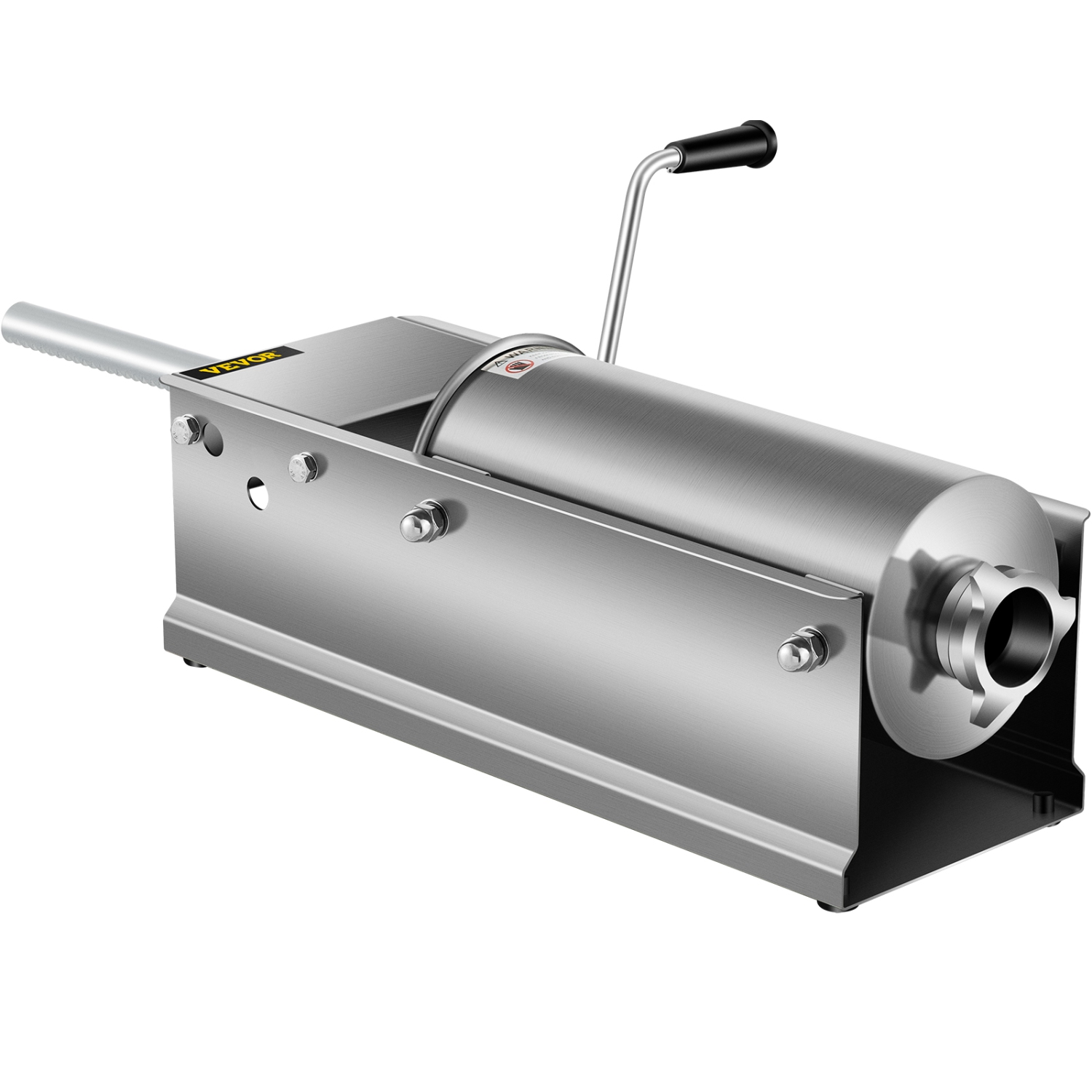 VEVOR 5 L / 11 LBS Manual Sausage Stuffer, Horizontal Sausage Machine, Dual-Speed Meat Stuffer, Made of Food-Grade 304 Stainless Steel, Includes 5