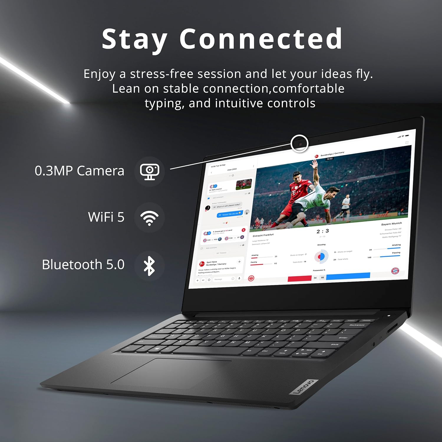 Open Box - Lenovo Ideapad 3 14" HD Laptop, Intel Pentium Gold 6405U Processor, 256GB PCIe SSD, 8GB RAM, Intel UHD Graphics, Speakers, Webcam, WiFi,