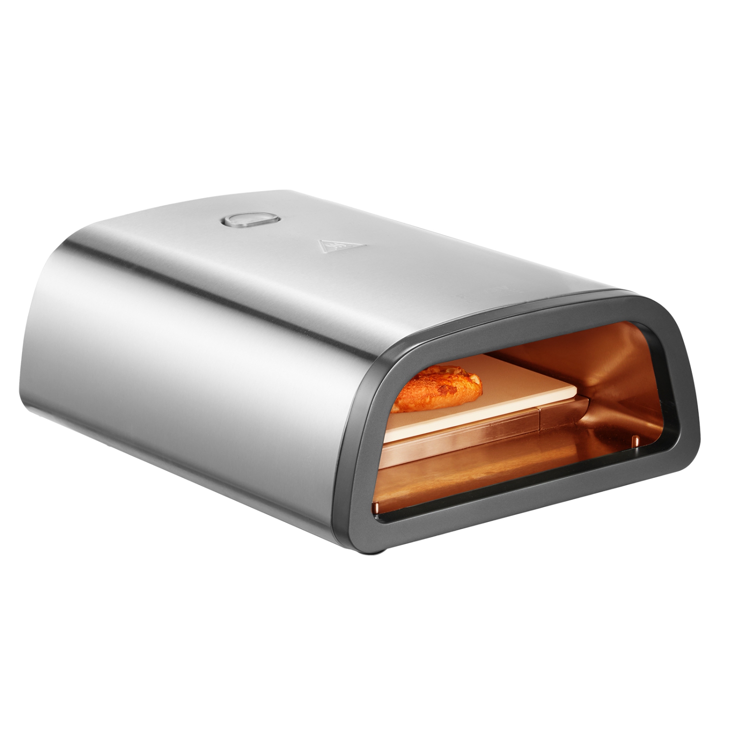 VEVOR 12" Electric Pizza Oven Countertop, Stainless Steel Pizza Maker Machine with Pizza Stone and Spatula,Heats up to 850°F, Multipurpose Indoor &