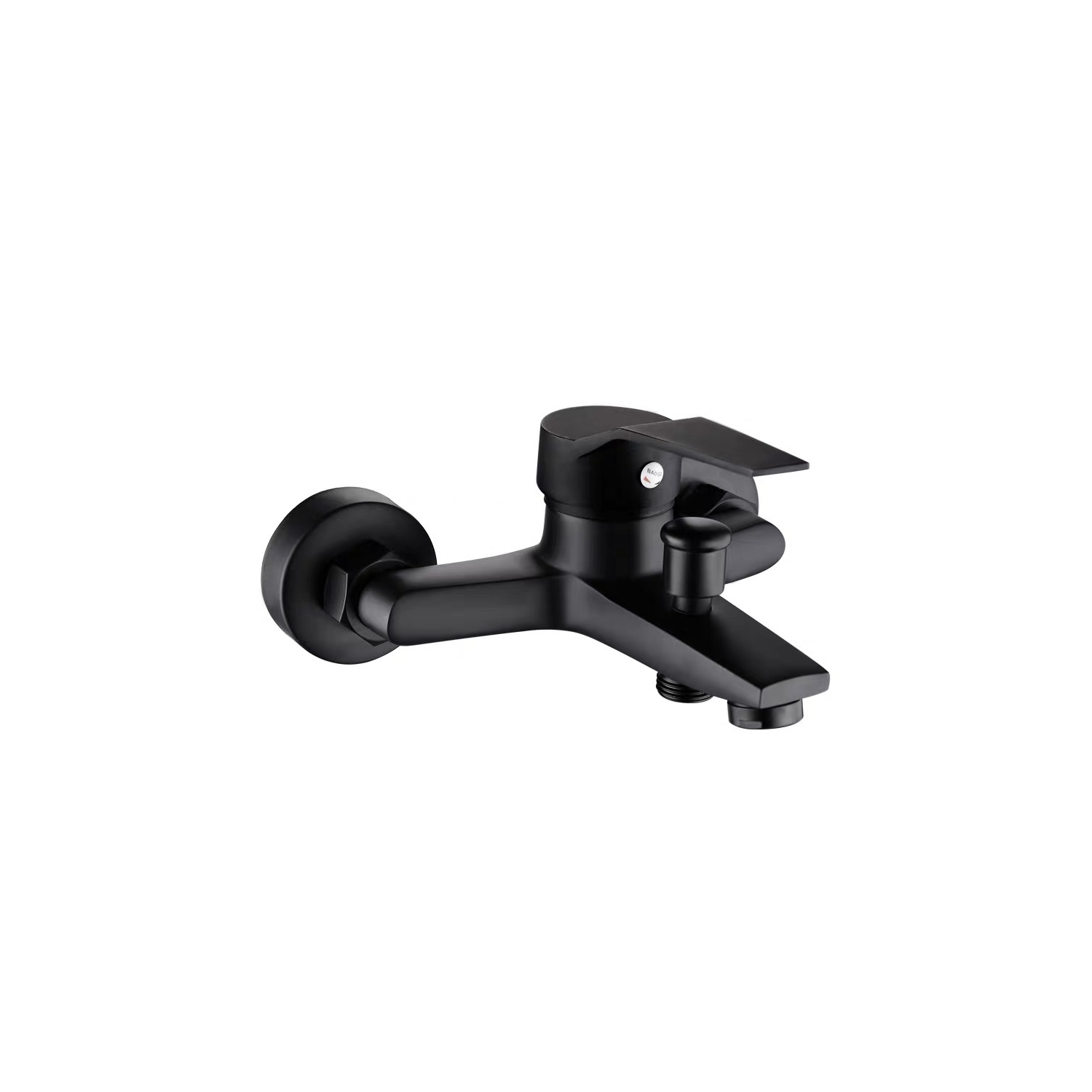 Black Bathtub Faucet, Wall-Mounted Shower Mixer for Bathroom