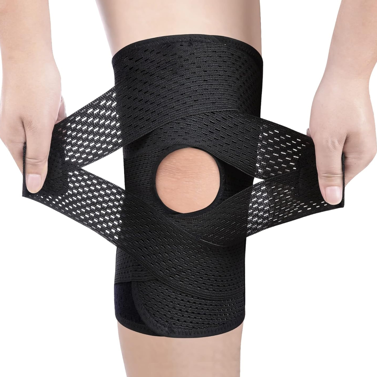 Meniscus Knee Brace, Lightweight Breathable Support Brace for Knee Pain, Fits 68-82kg