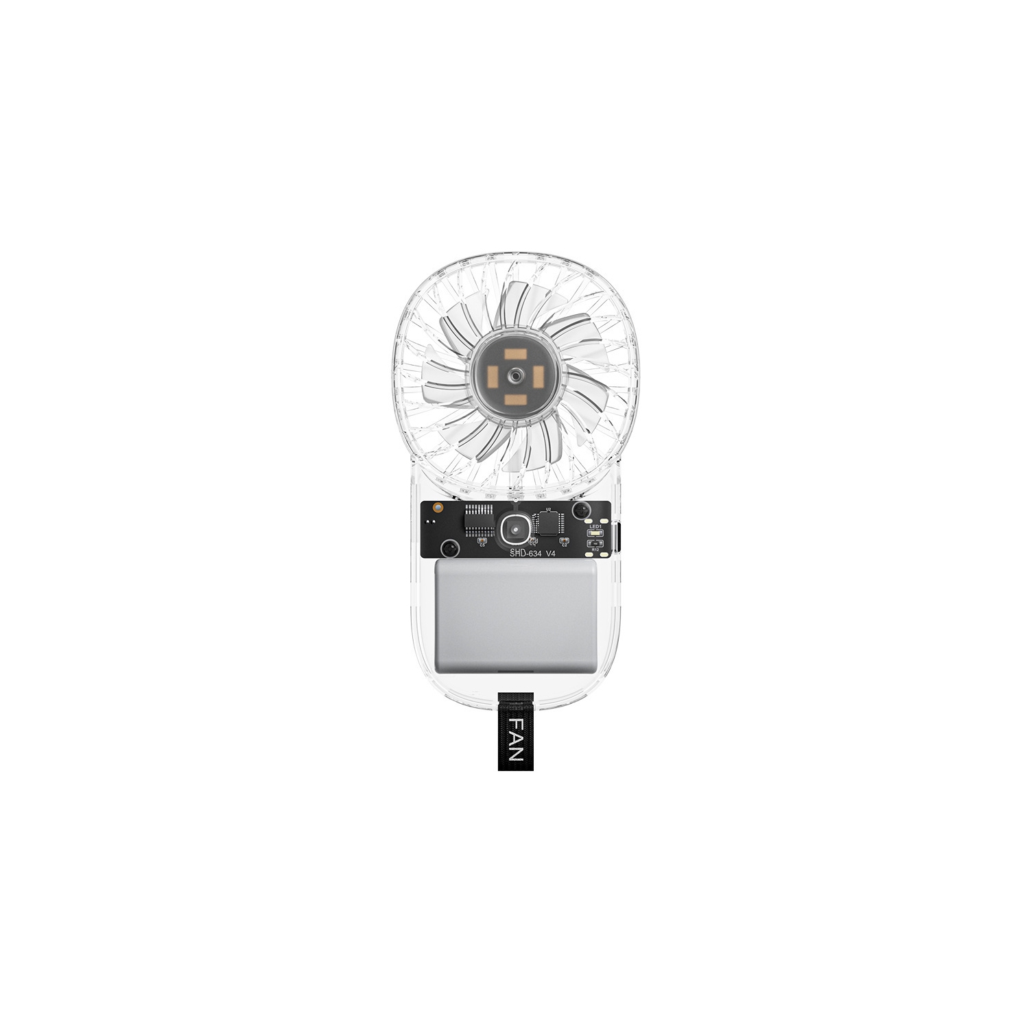 Carte fan mini transparent cadeau USB petit ventilateur portatif extérieur lumière colorée portatif refroidissement portatif mini ventilateur