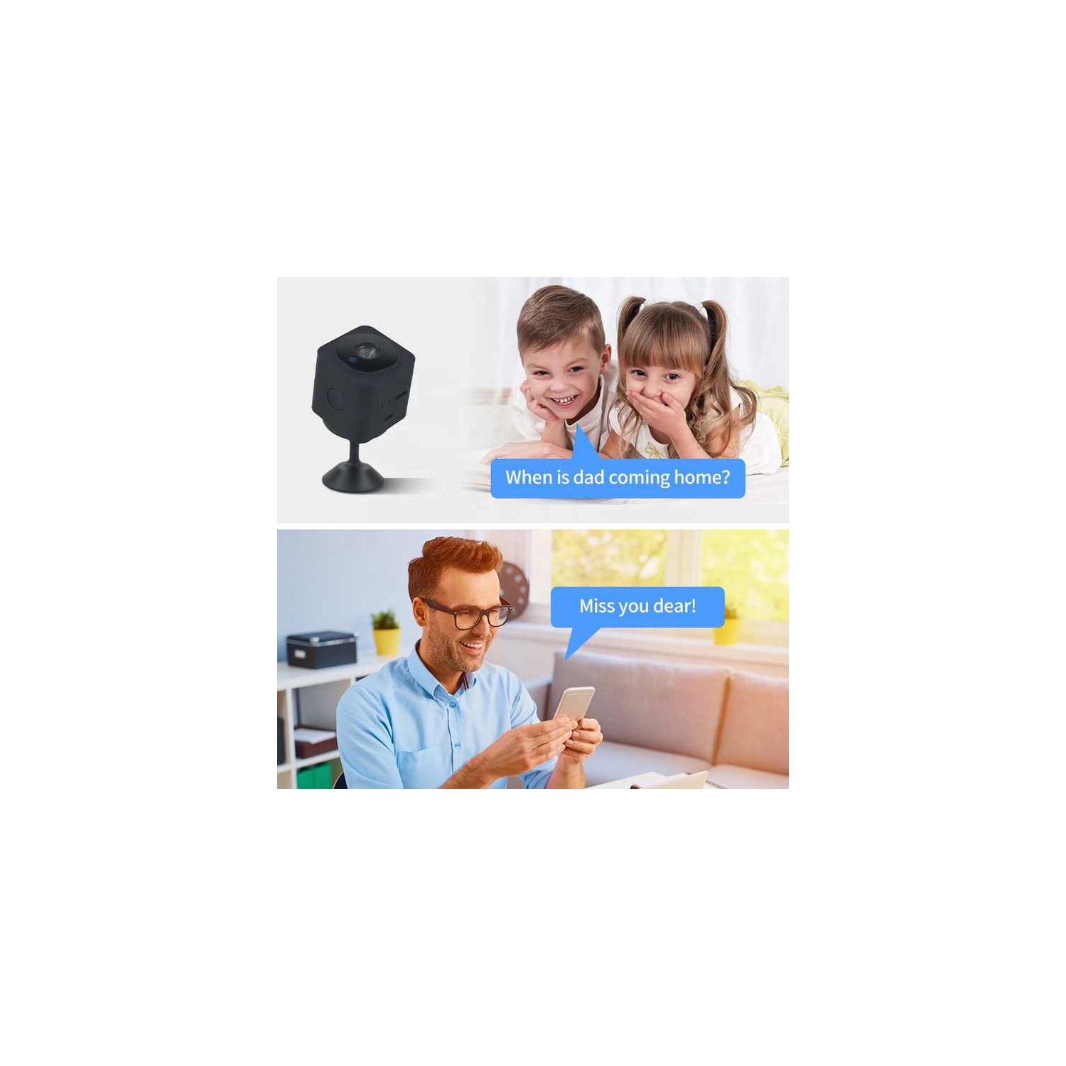AS02 camera home security wifi hd infrared night vision dv voice intercom small cube,As02 1080p hd 600mah battery two way intercom home security wifi