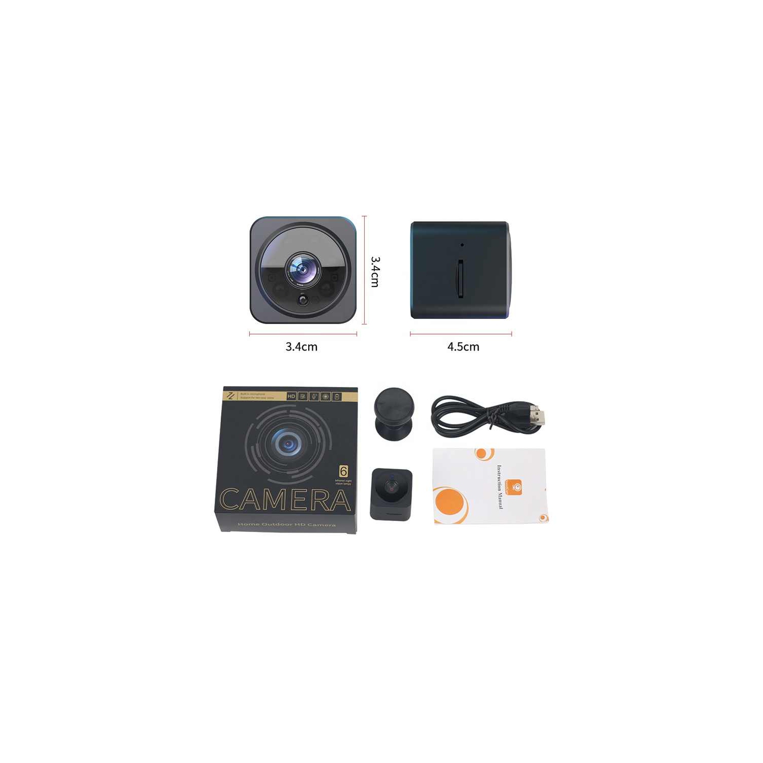 AS02 camera home security wifi hd infrared night vision dv voice intercom small cube,As02 1080p hd 600mah battery two way intercom home security wifi