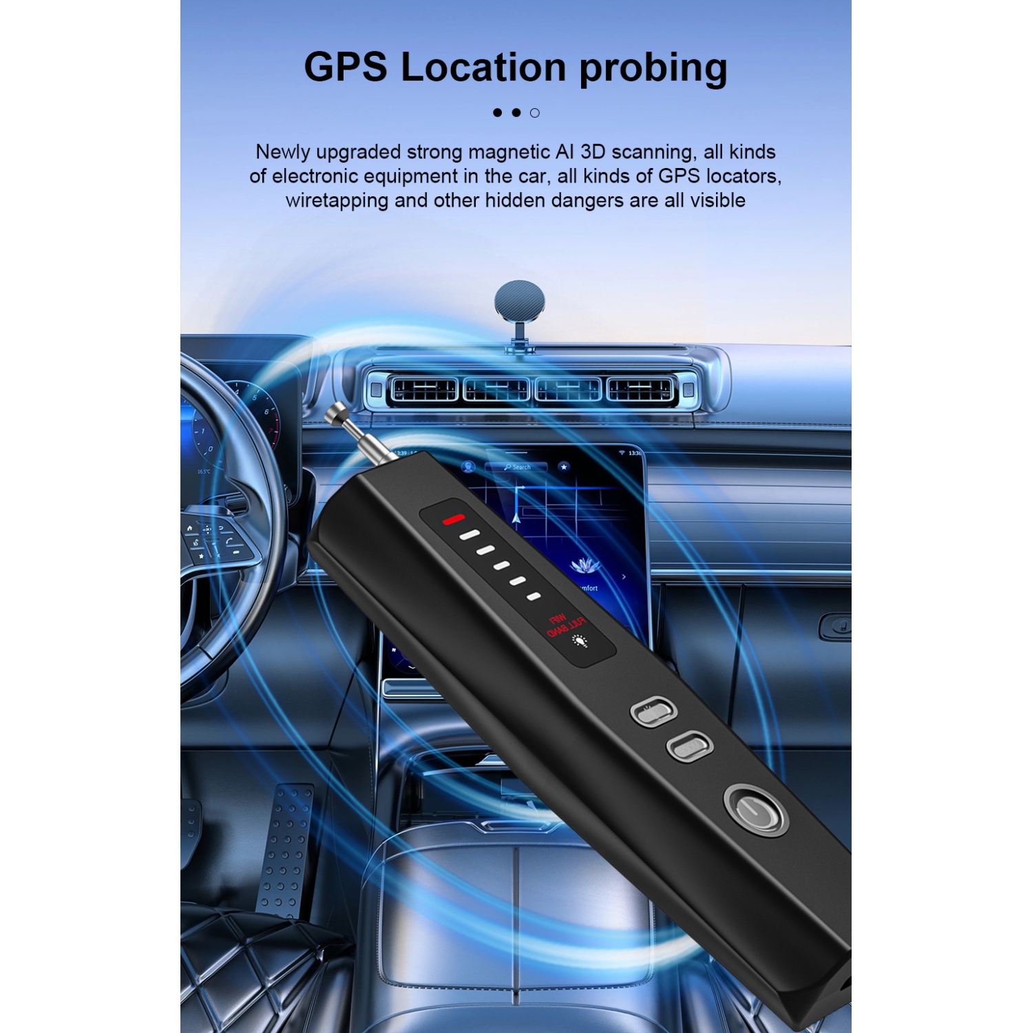 Détecteur de caméra T011, détecteur anti-peeping, détecteur GPS anti-positionnement, détecteur anti-surveillance, détection magnétique, Détecteur