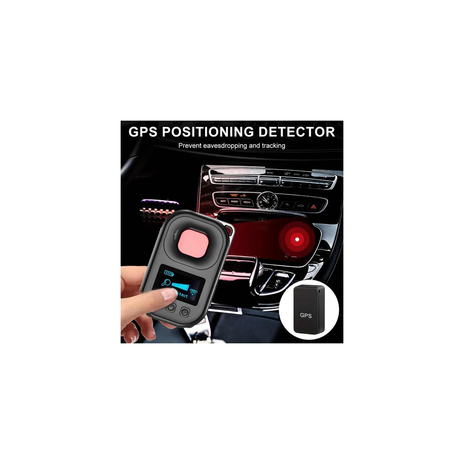 T03 avec détecteur d'écran de voyage anti-peeping détecteur de conférence anti-positionnement détecteur magnétique anti-surveillance détecteur GPS