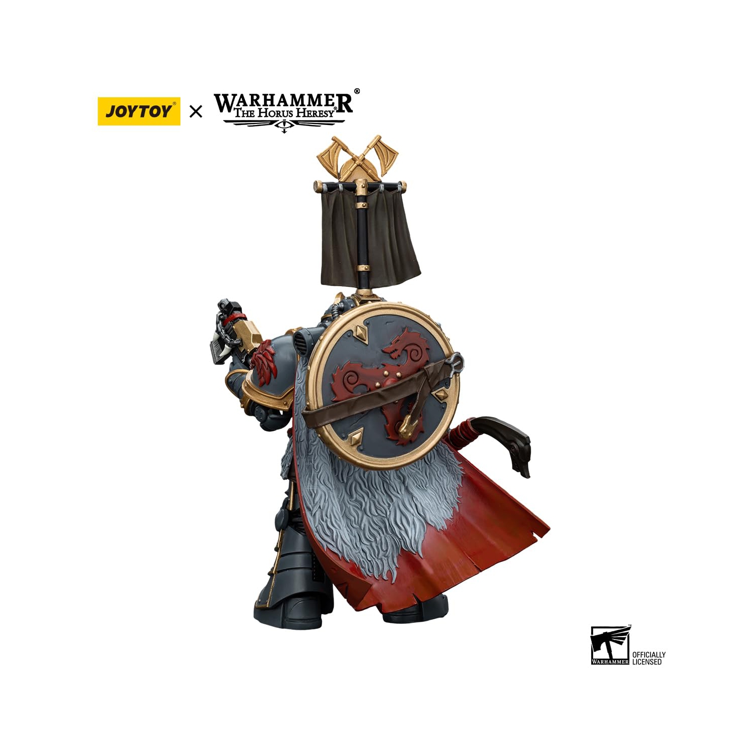 Warhammer 40k: Space Wolves Legion Praetor with Power Axe 1:18 Scale Action Figure