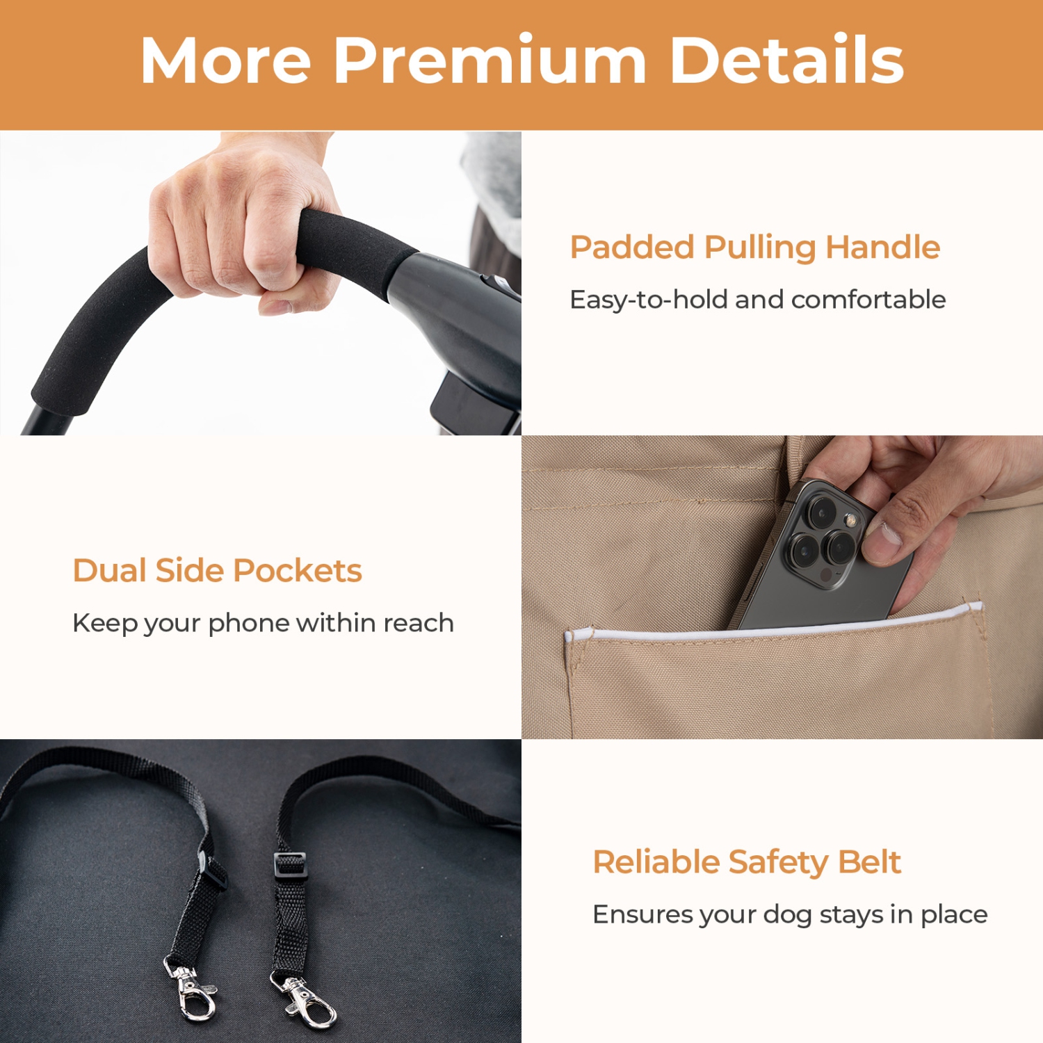 Gymax Double Pet Stroller for 2 Dogs or Cats w/ 2 Detachable Carriers Safety Belt