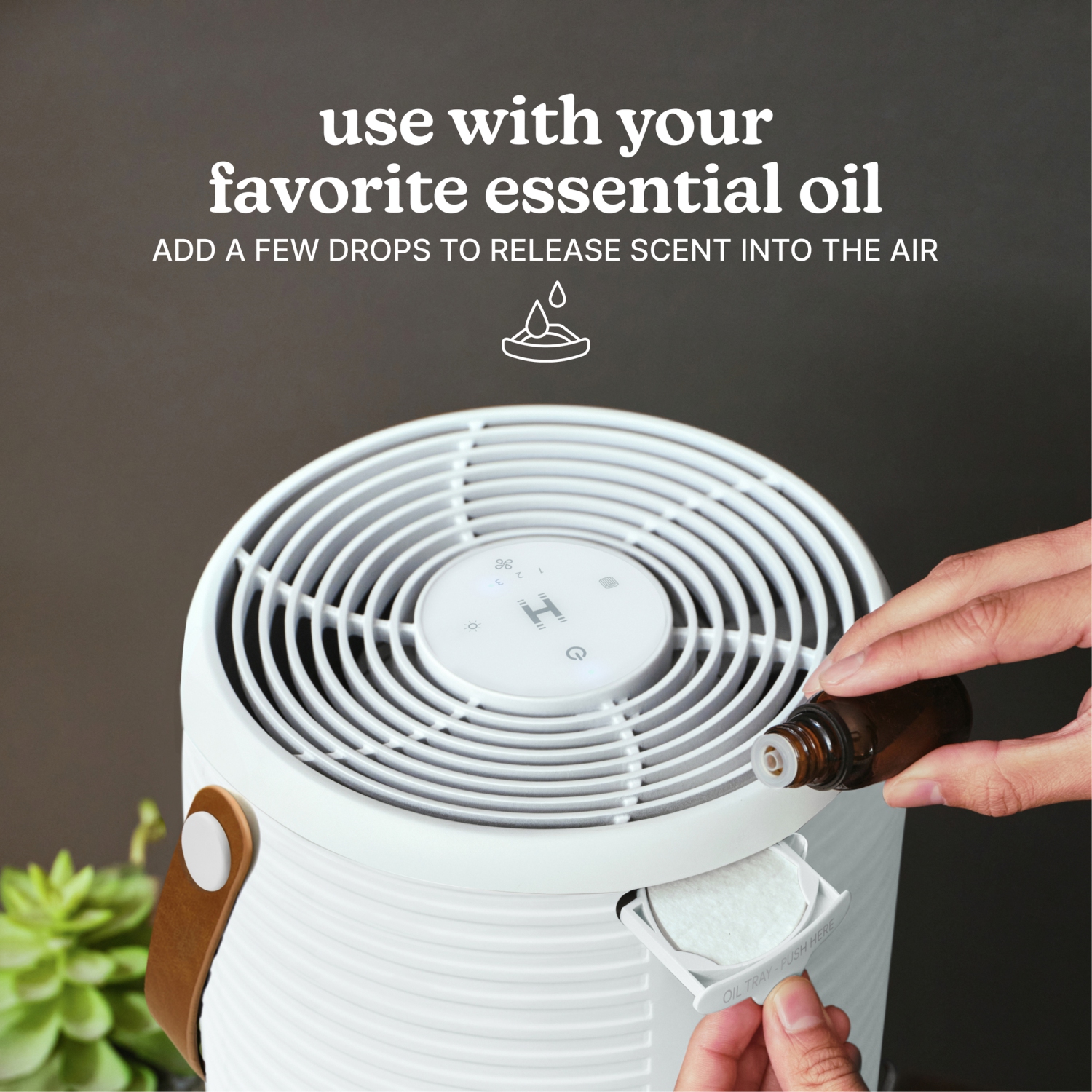 Purificateur d'air de table HEPA 3-en-1 de HoMedics pour la chambre et le bureau