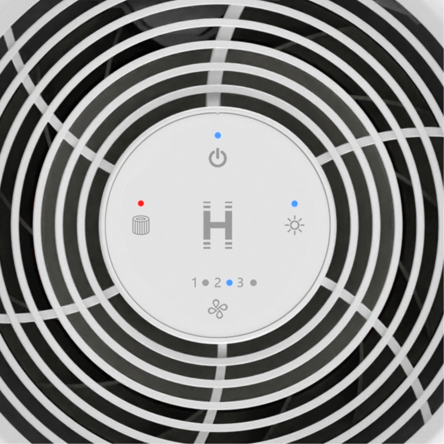 Purificateur d'air de table HEPA 3-en-1 de HoMedics pour la chambre et le bureau