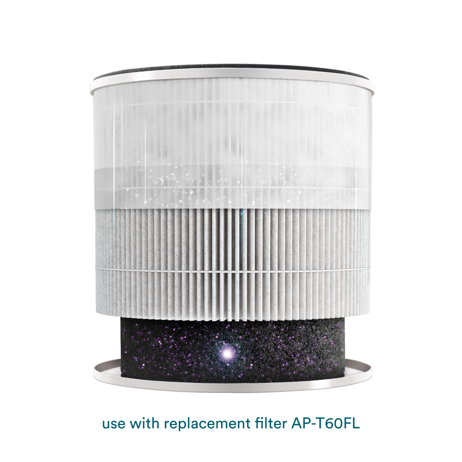 Purificateur d'air de table HEPA 3-en-1 de HoMedics pour la chambre et le bureau