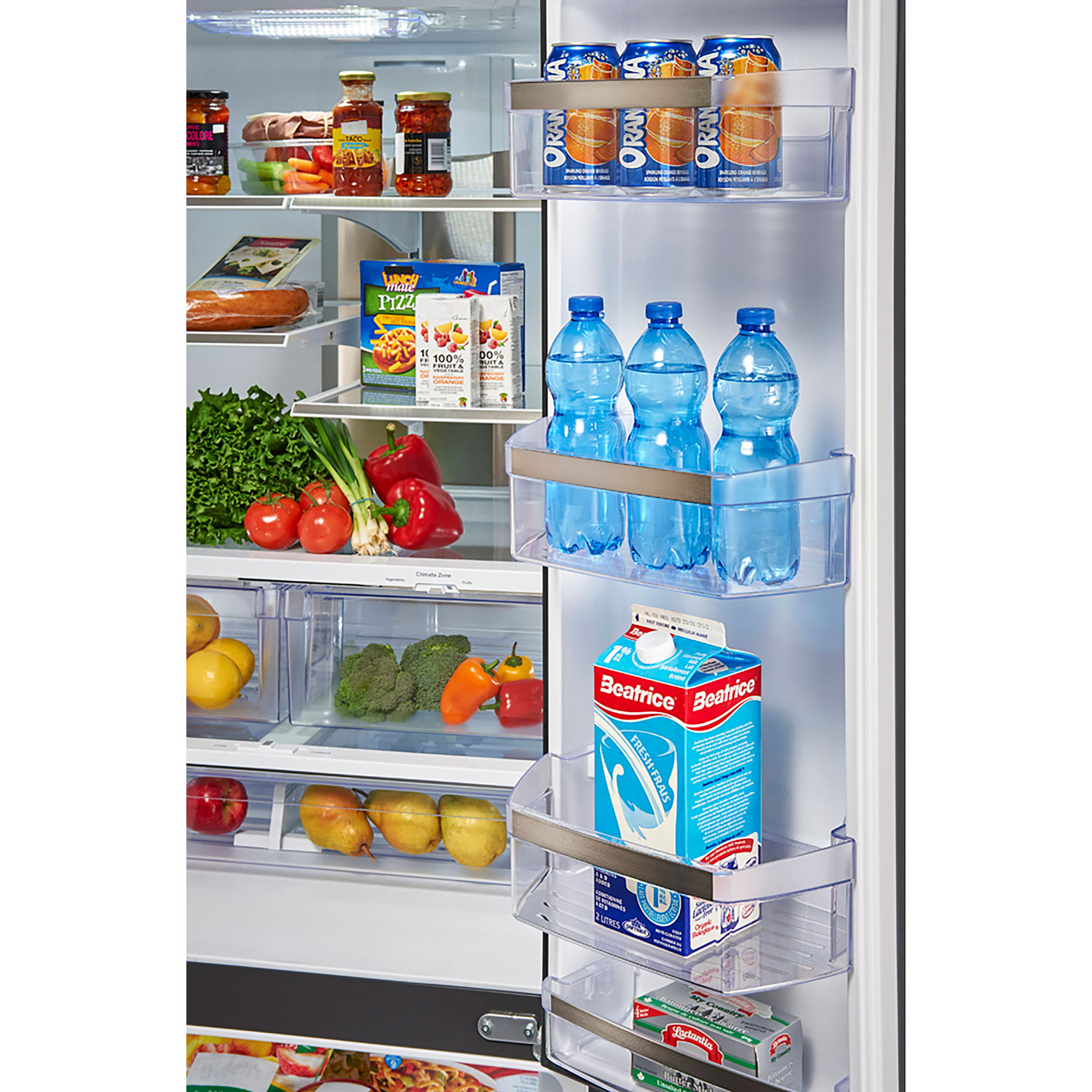 GE Profile 33" 24.8 Cu. Ft. French Door Refrigerator with Water & Ice Dispenser - Stainless