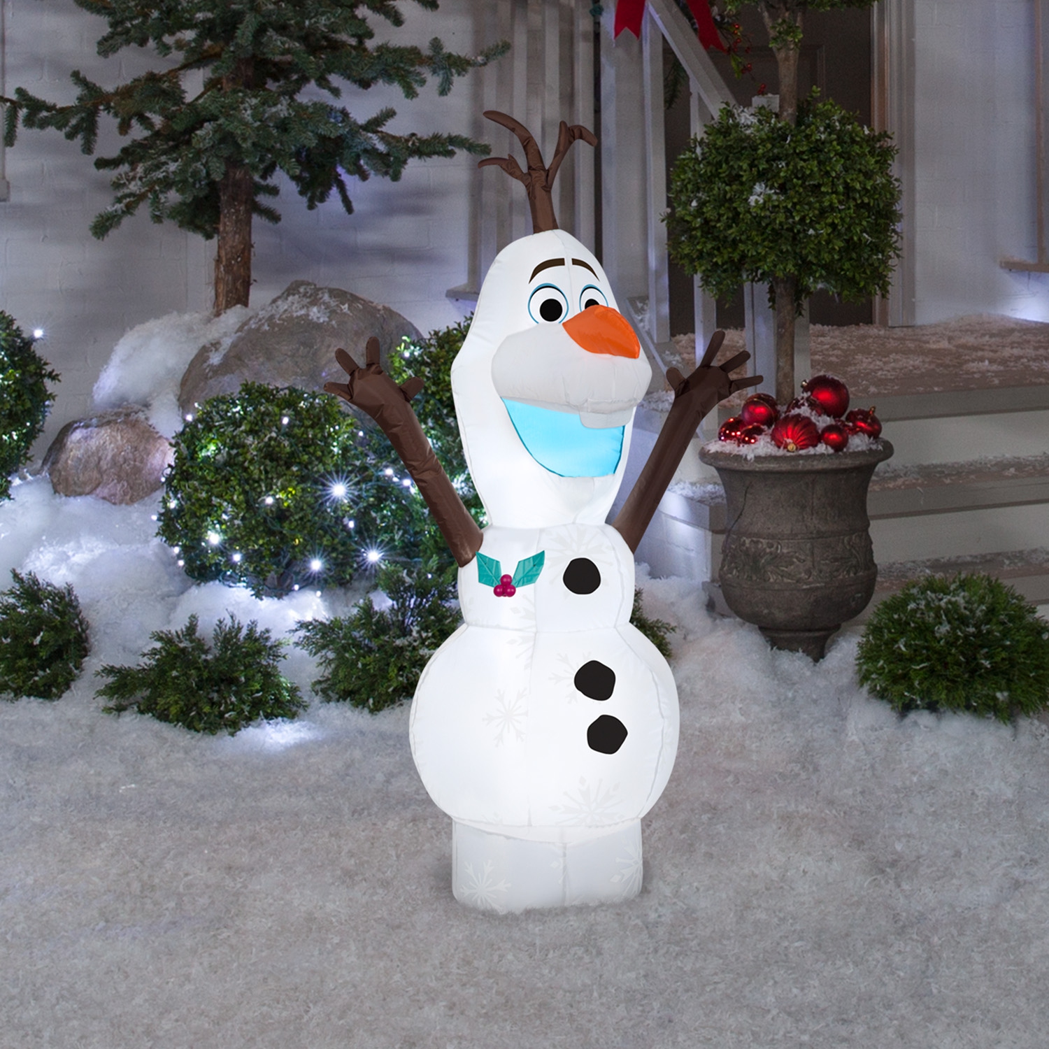 GEMMY INDUSTRIES Airblown® Inflatable Christmas-Standing Olaf Frozen 2-SM-Disney- 48"