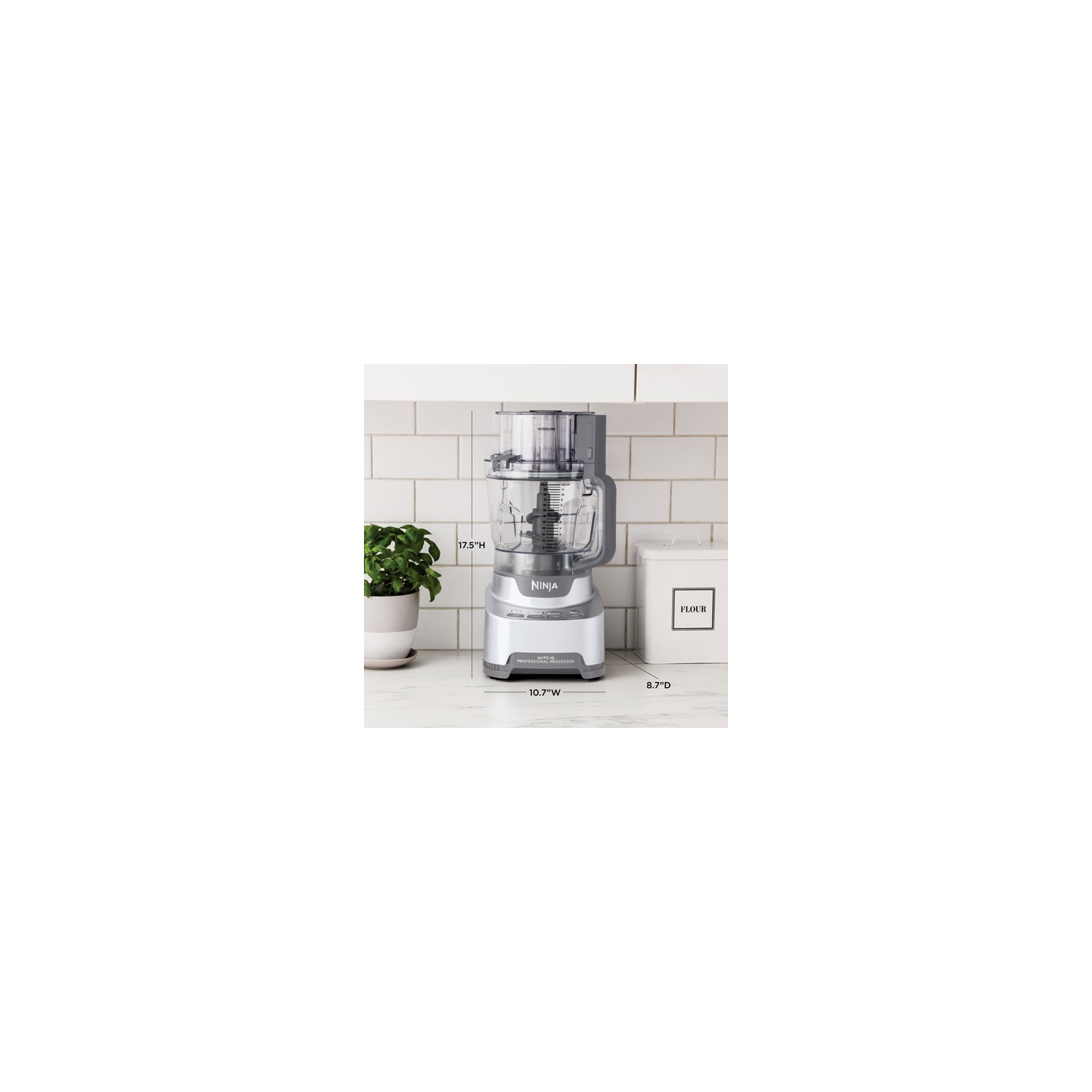 Refurbished Ninja Professional XL Food Processor - 12-Cup - Silver NF700C