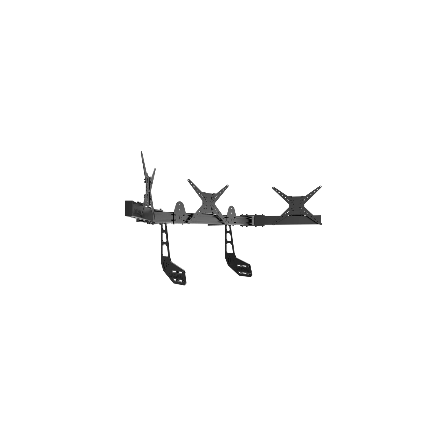 Racer de Trak - Grand support pour trois moniteurs monté sur le poste de pilotage - 1200&nbsp;mm/largeur de 47,25&nbsp;po