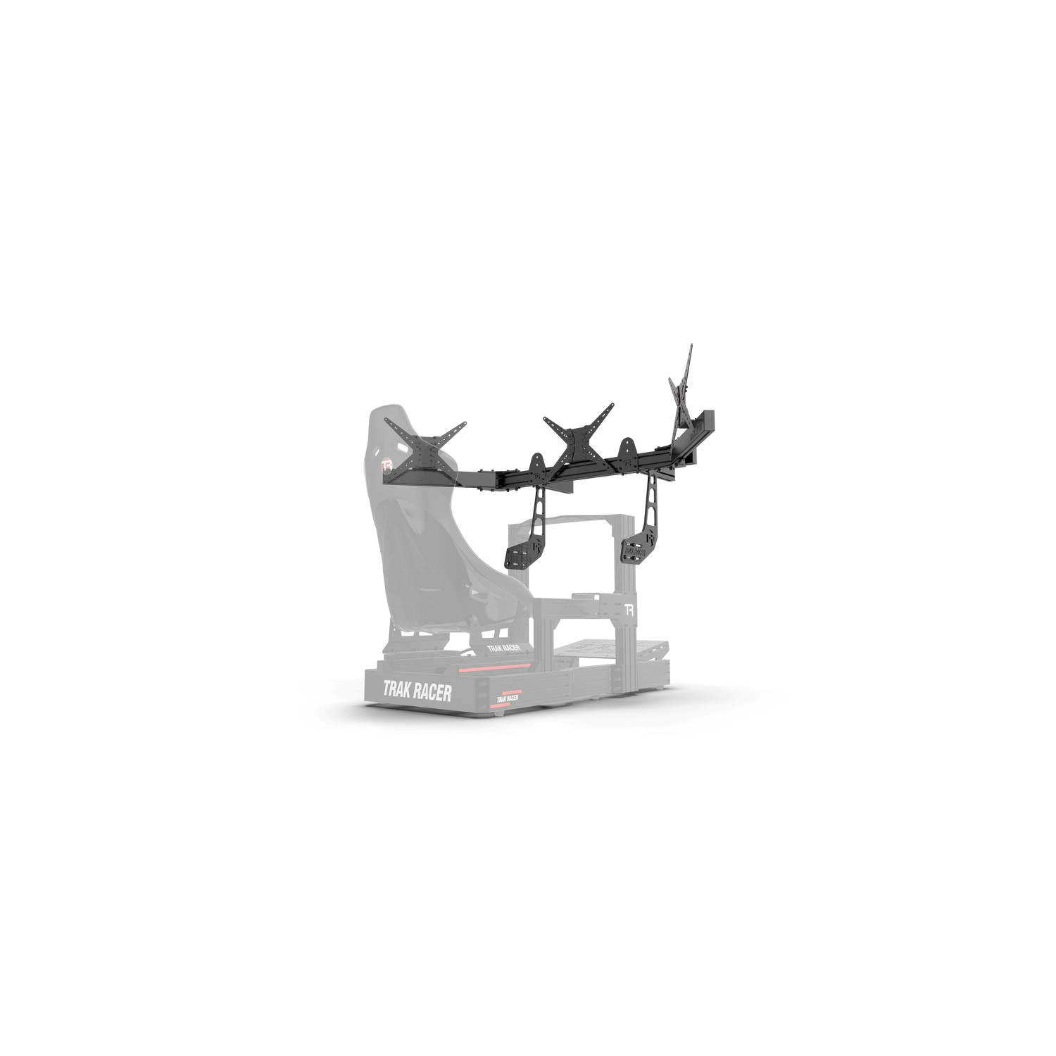 Racer de Trak - Grand support pour trois moniteurs monté sur le poste de pilotage - 1200&nbsp;mm/largeur de 47,25&nbsp;po