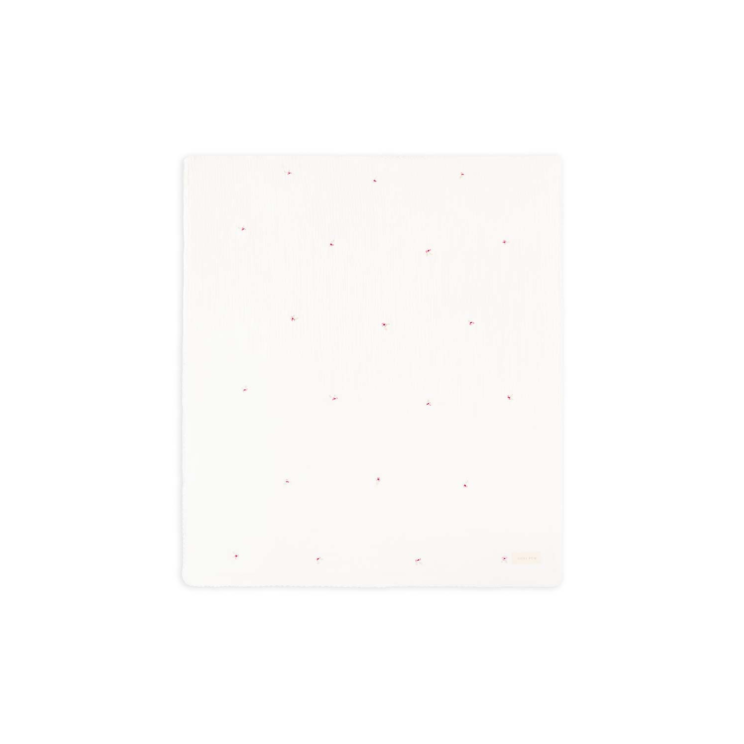 Avery Row - Embroidered Muslin blanket - Anemone