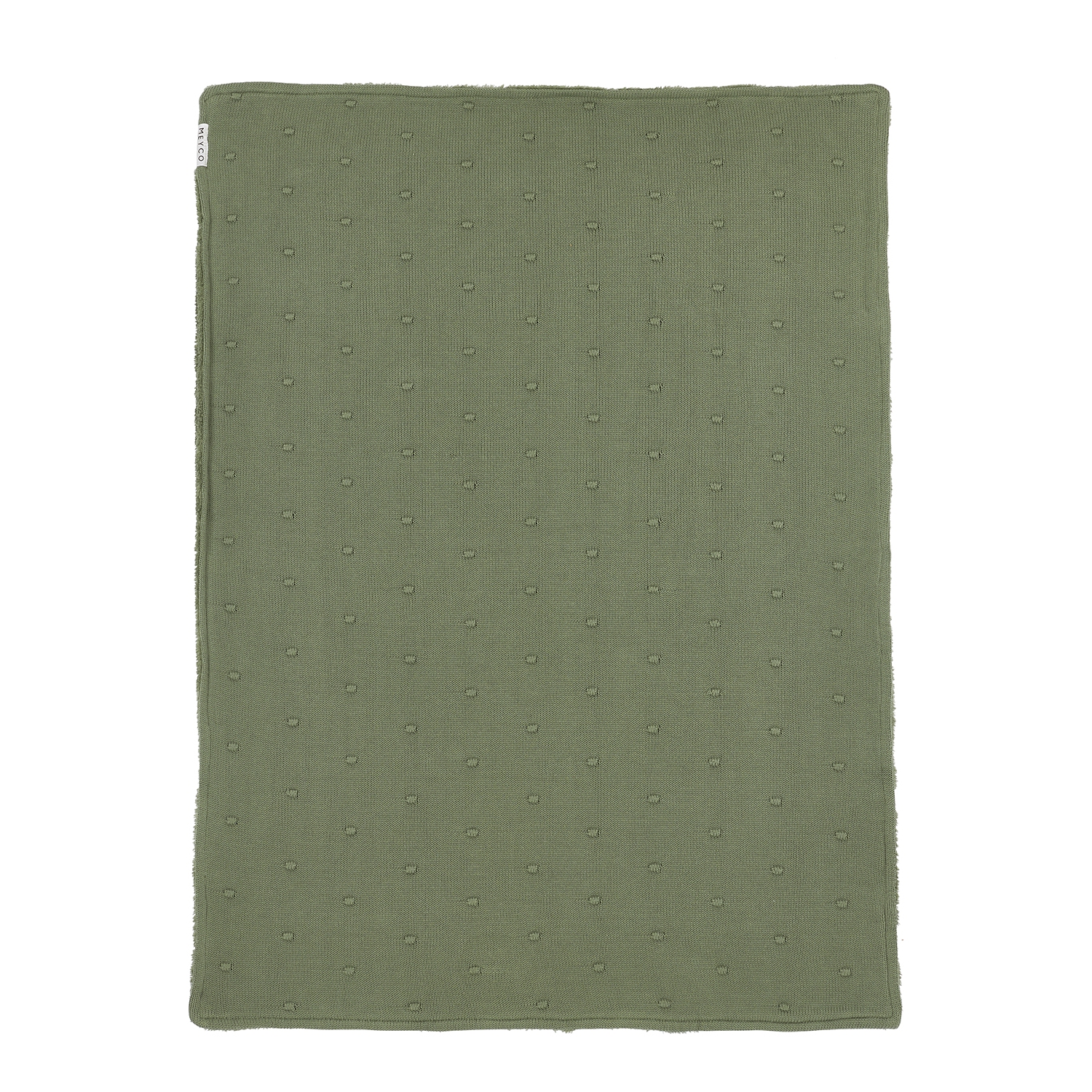 Couverture pour lit de bébé en peluche Mini Knots – Vert forêt – 75 100&nbsp;cm