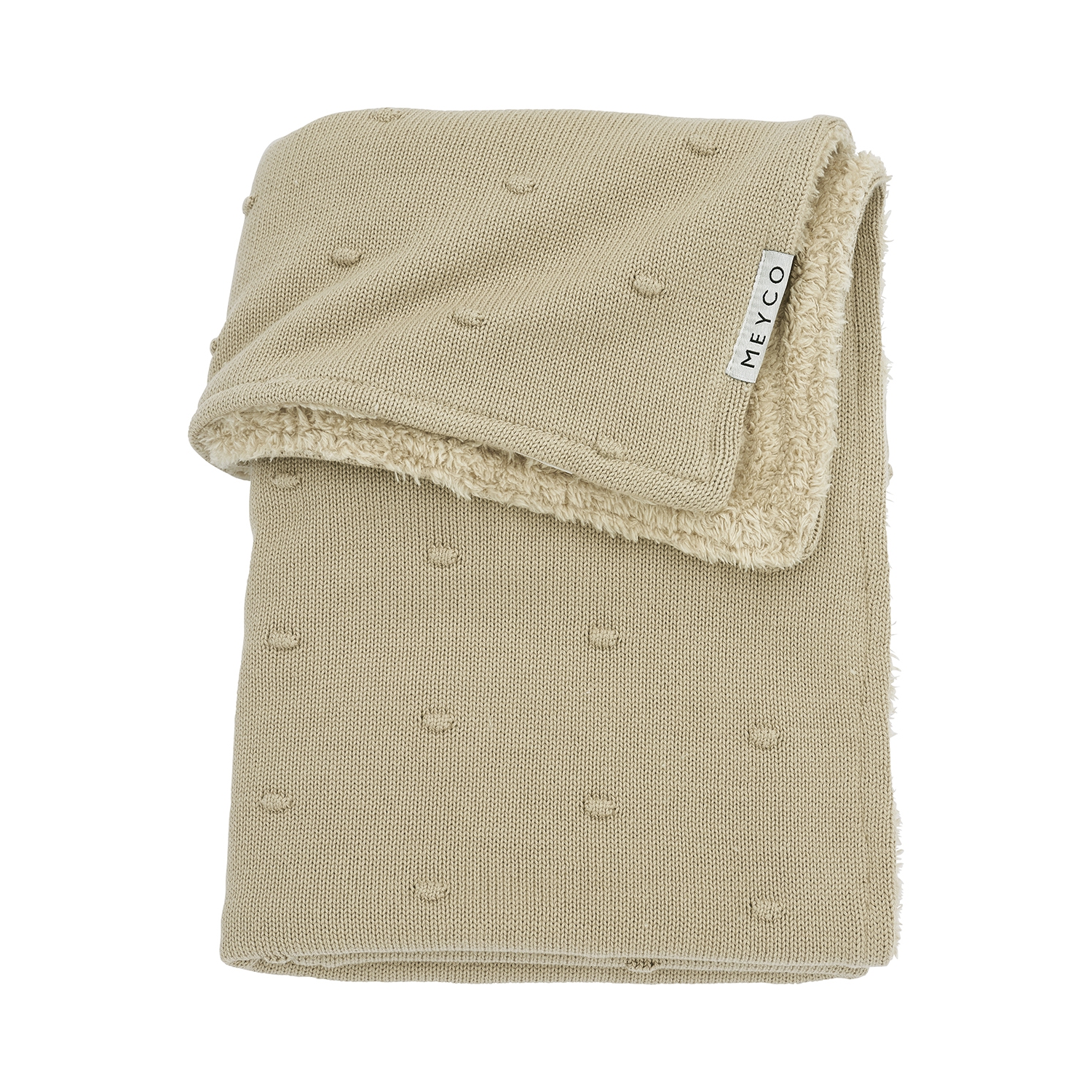 Couverture pour lit de bébé en peluche Mini Knots - Sable - 100&nbsp;cm 75