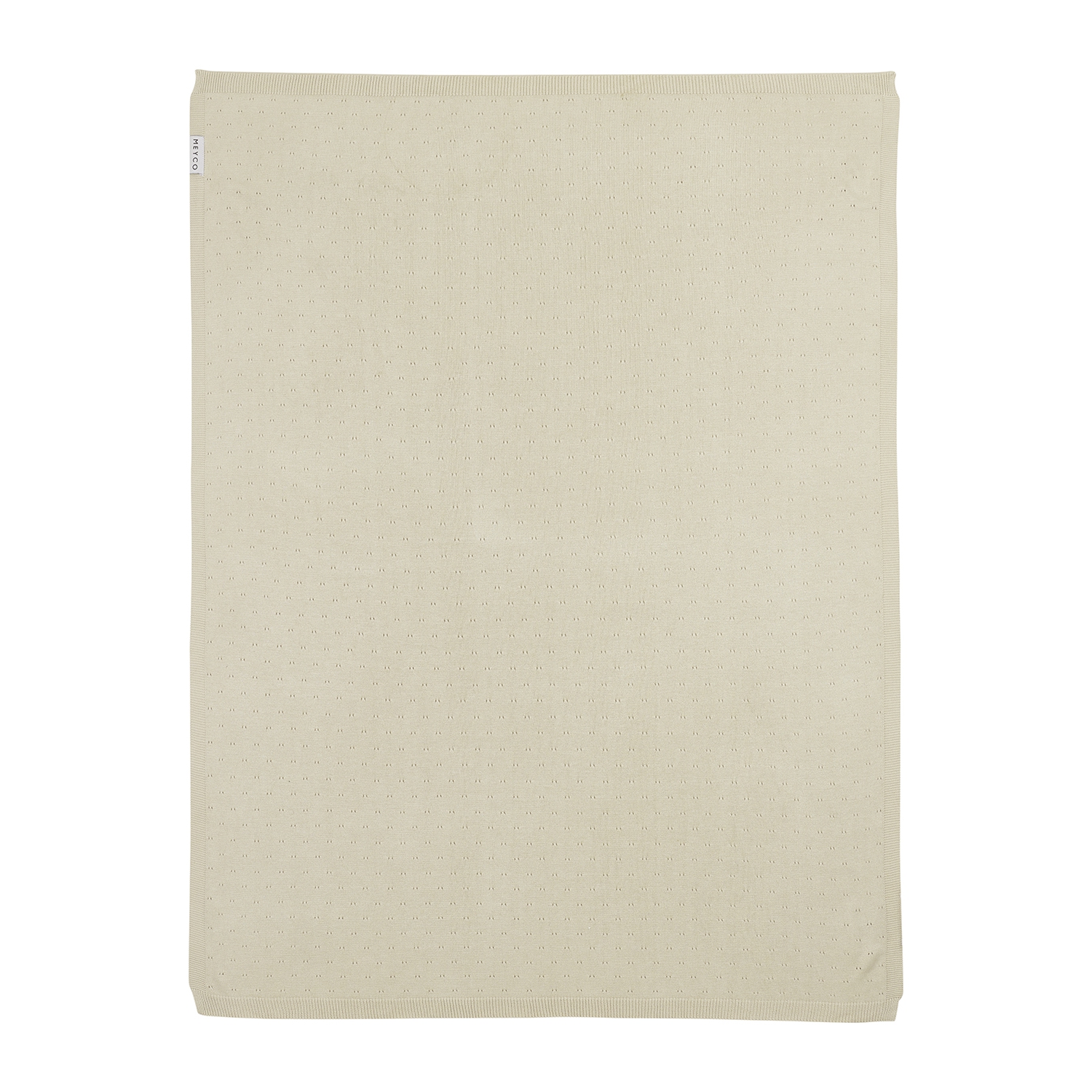 Ajour crib bed blanket - bamboo - soft sand - 75x100cm