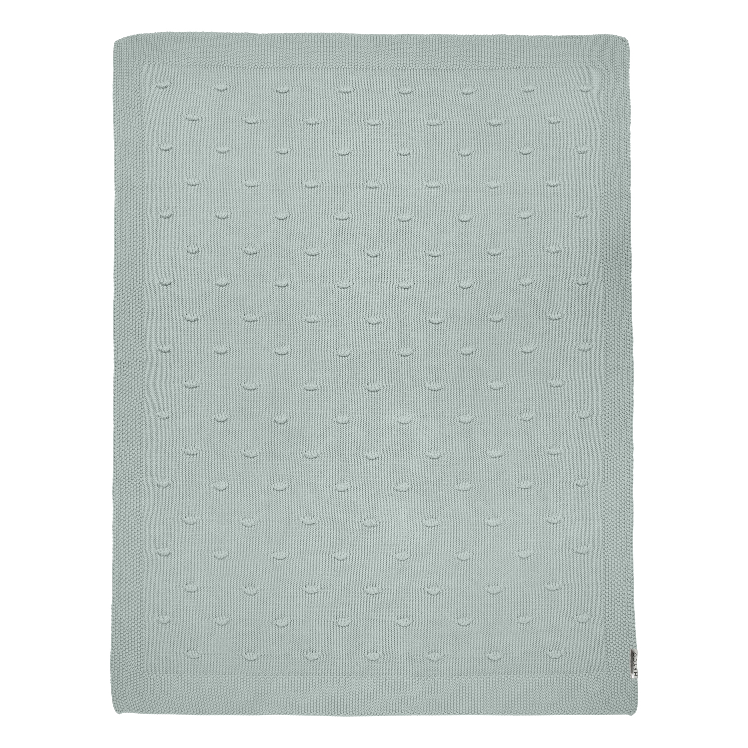 Knots crib bed blanket - Stone green - 75x100cm