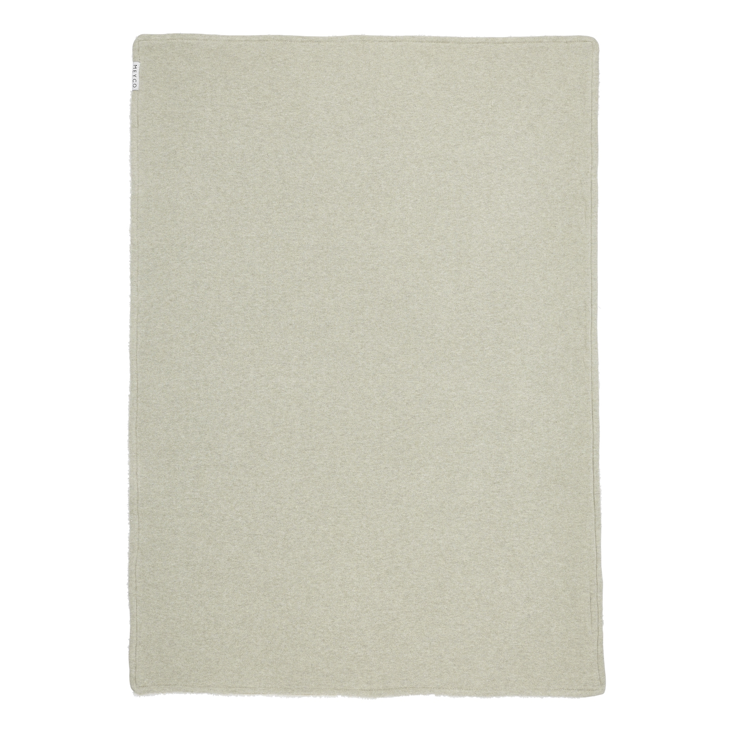 Knit Basic teddy crib bed blanket - Sand melange - 75x100cm