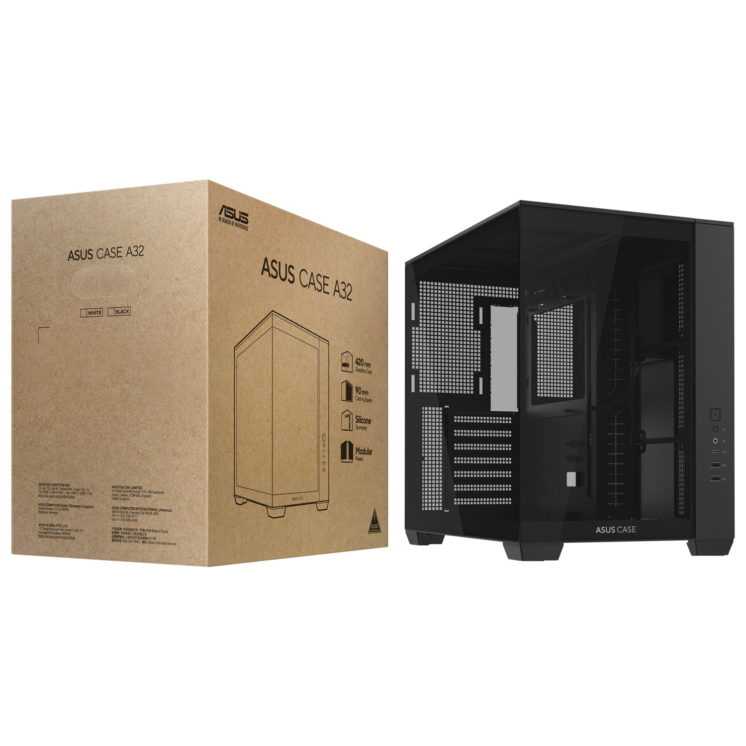 Boîtier d'ordinateur A32 Gaming ATX d'ASUS - Noir