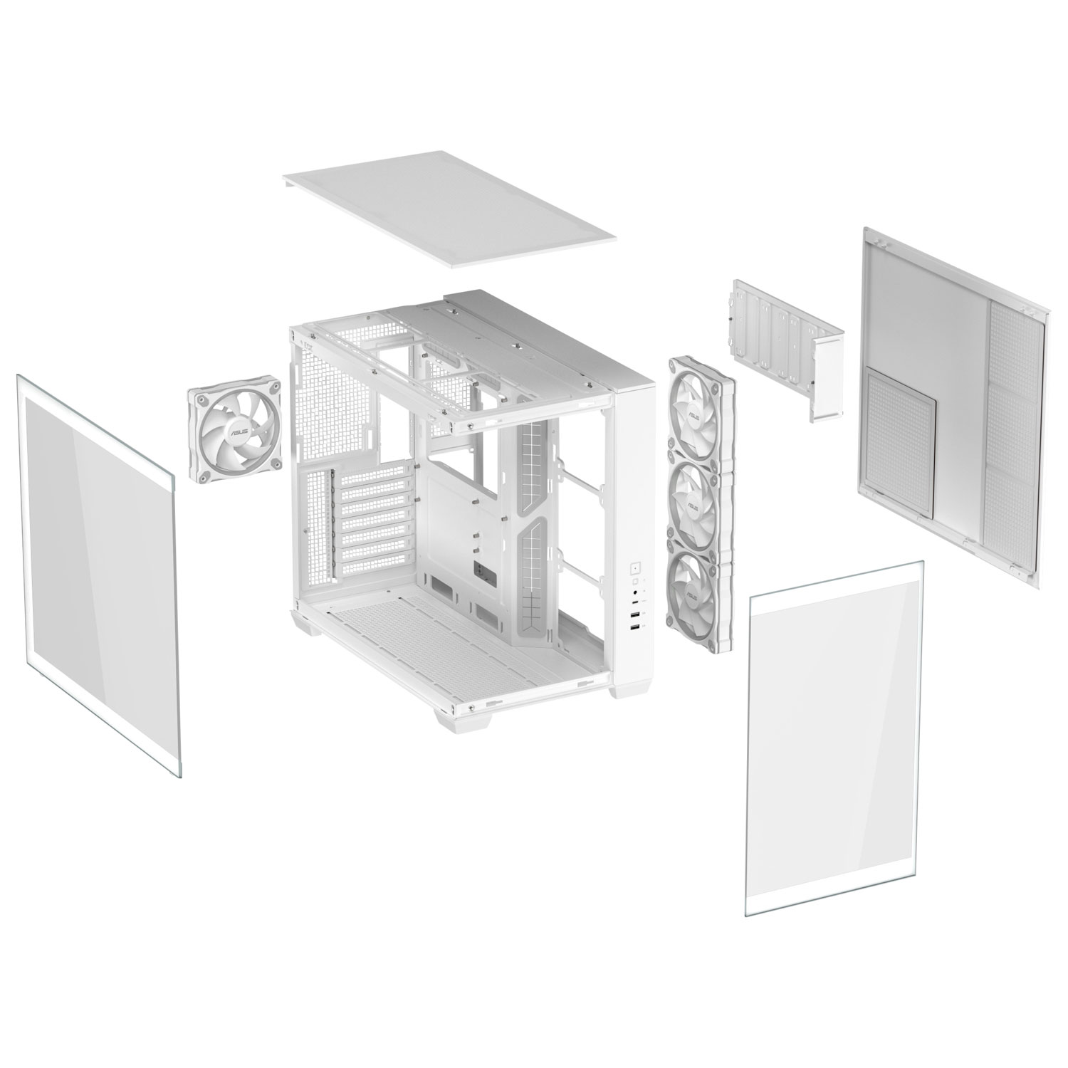 ASUS A32 PLUS Gaming ATX Computer Case - White