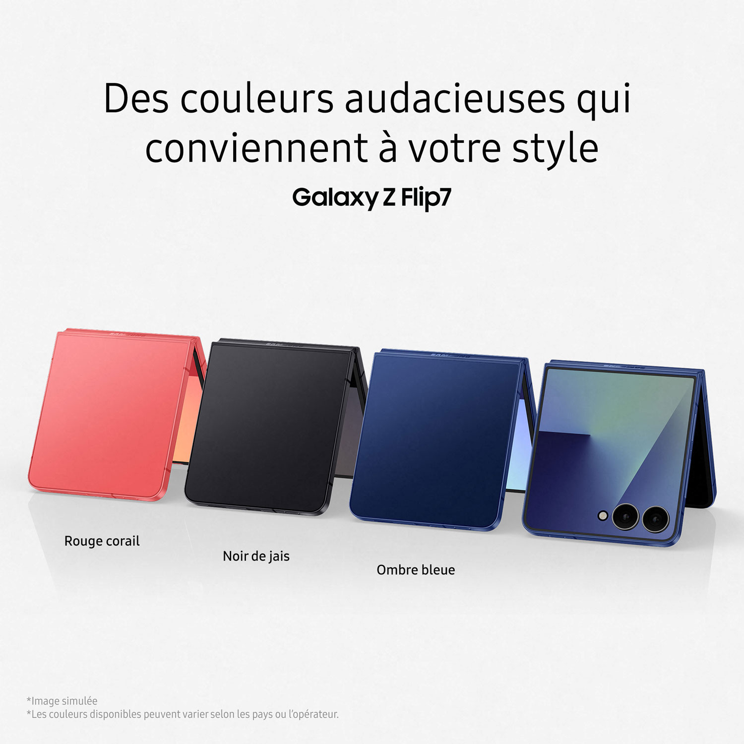 Galaxy Z Flip7 5G de 512 Go de Samsung - Ombre bleue - Déverrouillé