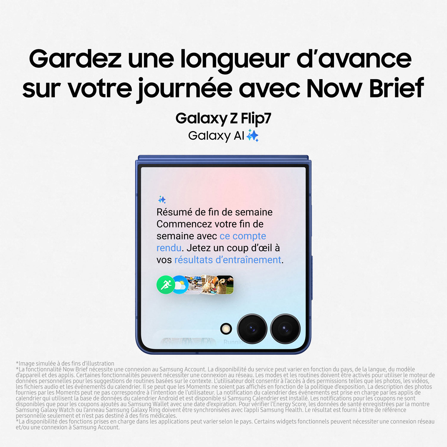 Galaxy Z Flip7 5G de 512 Go de Samsung - Noir de jais - Déverrouillé