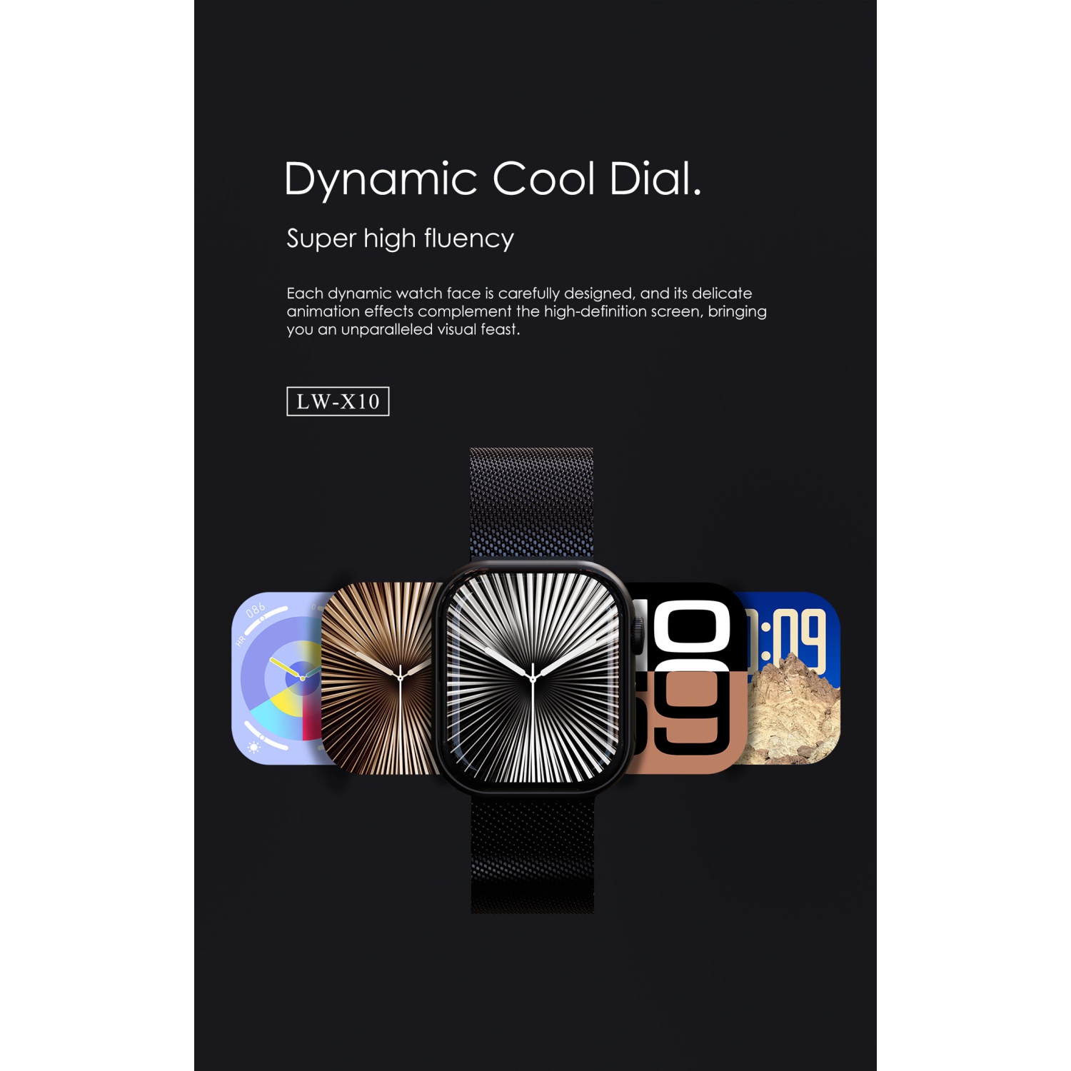 LENYES Smartwatch S10 | 2.04″ AMOLED • BT 5.0 Calls • Smart Island Alerts • Gesture Control • 7-10 Day Battery • IP67 Waterproof