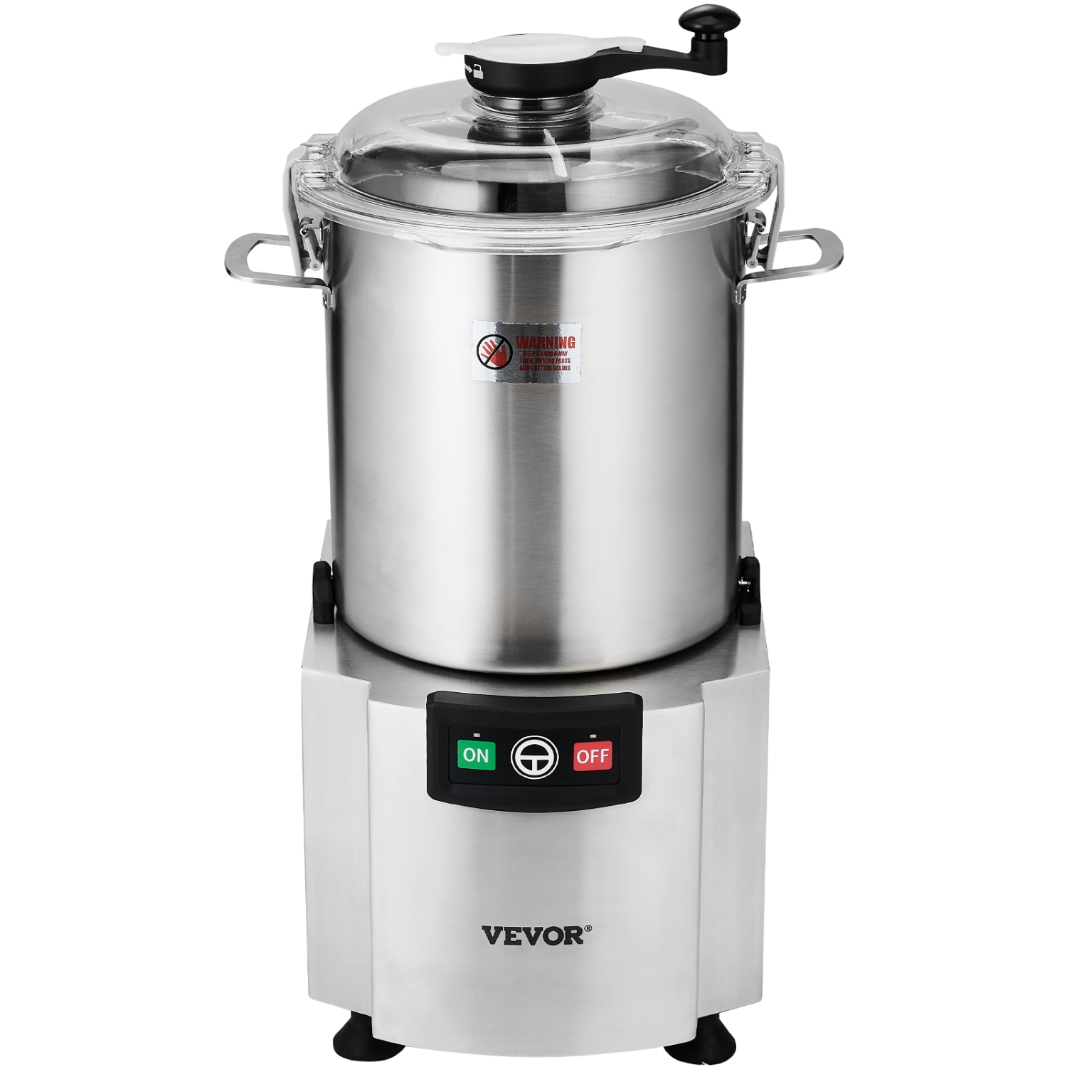 VEVOR 19 Quart Food Processor & Vegetable Chopper, Food-Grade Stainless Steel Chopper with S-Curve Blade and Scraper, Ideal for Chopping Vegetables,