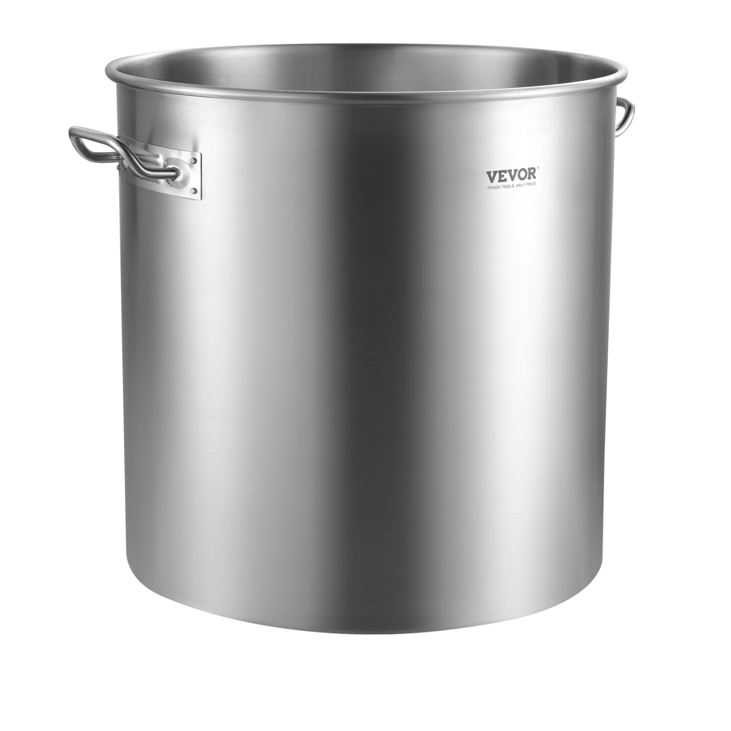 VEVOR 84 Quart Stainless Steel Stockpot, Large Cooking Pots, Cookware Sauce Pot with Basket, Lid, and Handle, Heavy Duty Commercial Grade Stock Pot,