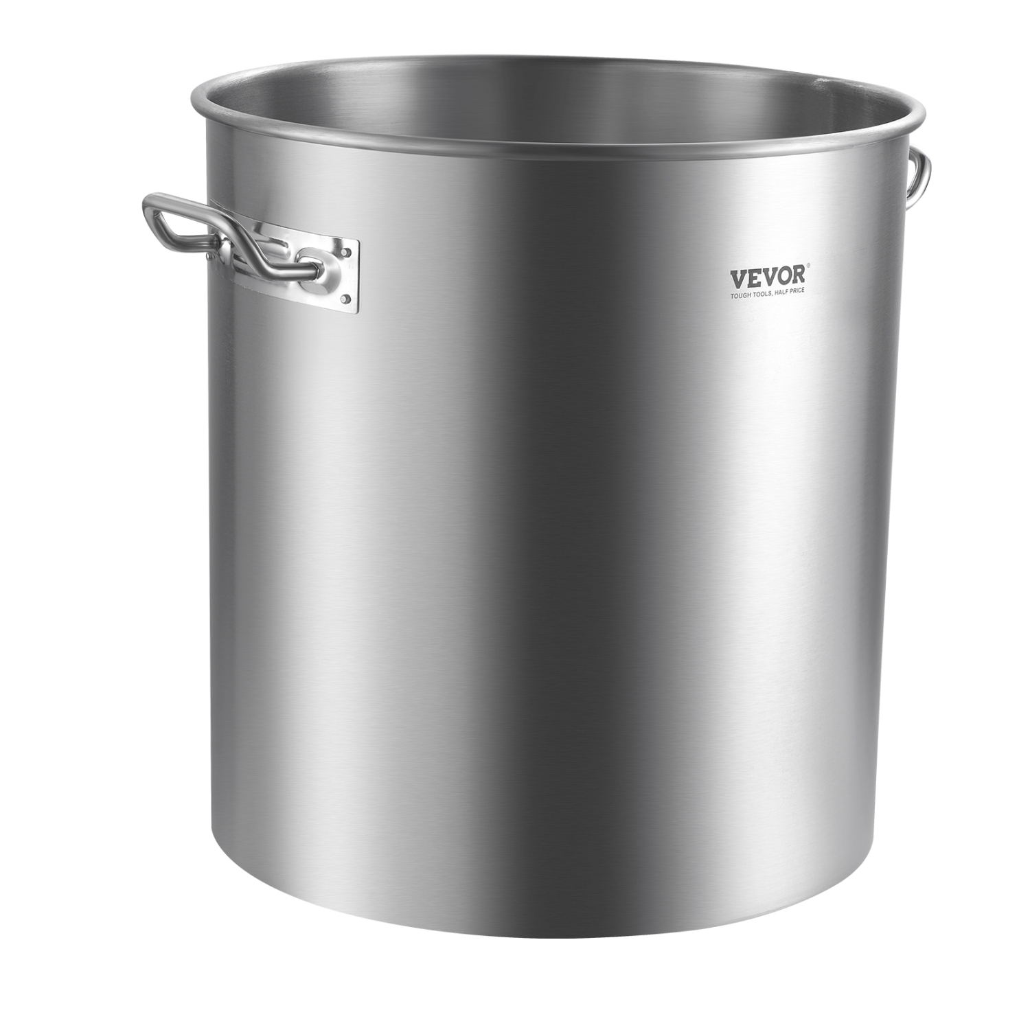 VEVOR 64 Quart Stainless Steel Stockpot, Large Cooking Pots, Cookware Sauce Pot with Basket, Lid, and Handle, Heavy Duty Commercial Grade Stock Pot,
