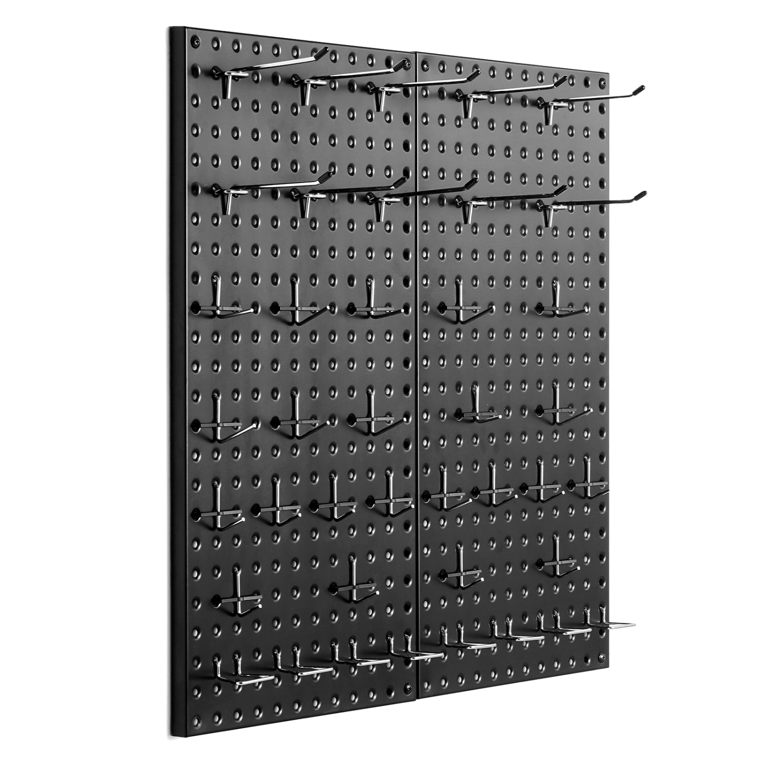 VEVOR 2 Panels Metal Pegboard, 24"&nbsp;x 12" Pegboard, Heavy Duty Peg Board Wall Organizer with Accessories, for Garage, Workshop, Office, Kitchen &
