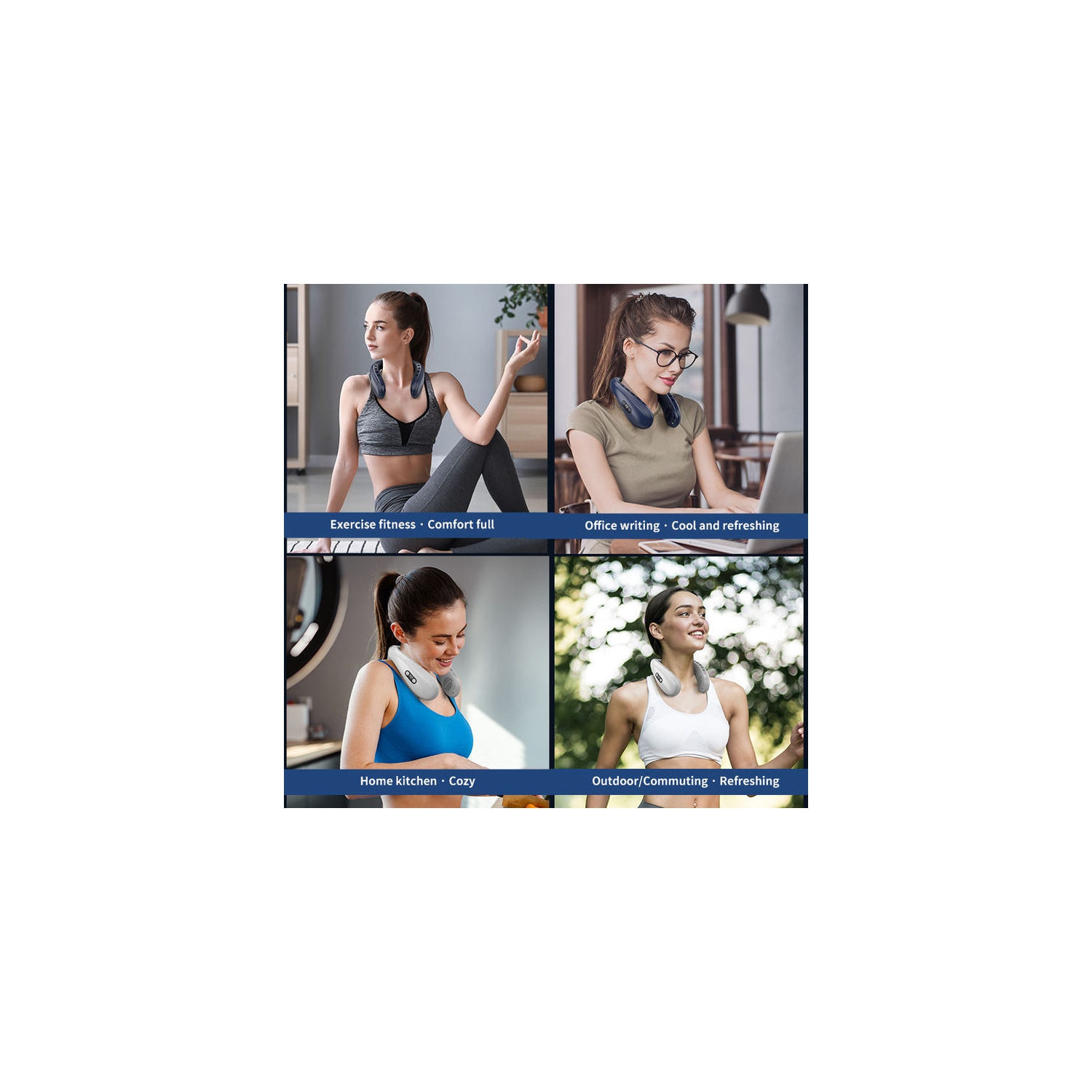 2025 New Fan Outdoor Fan Neck-mounted Cooling and Heating Instrument Neck-mounted Air Conditioner Neck-mounted Cooling Fan Neck-mounted Air