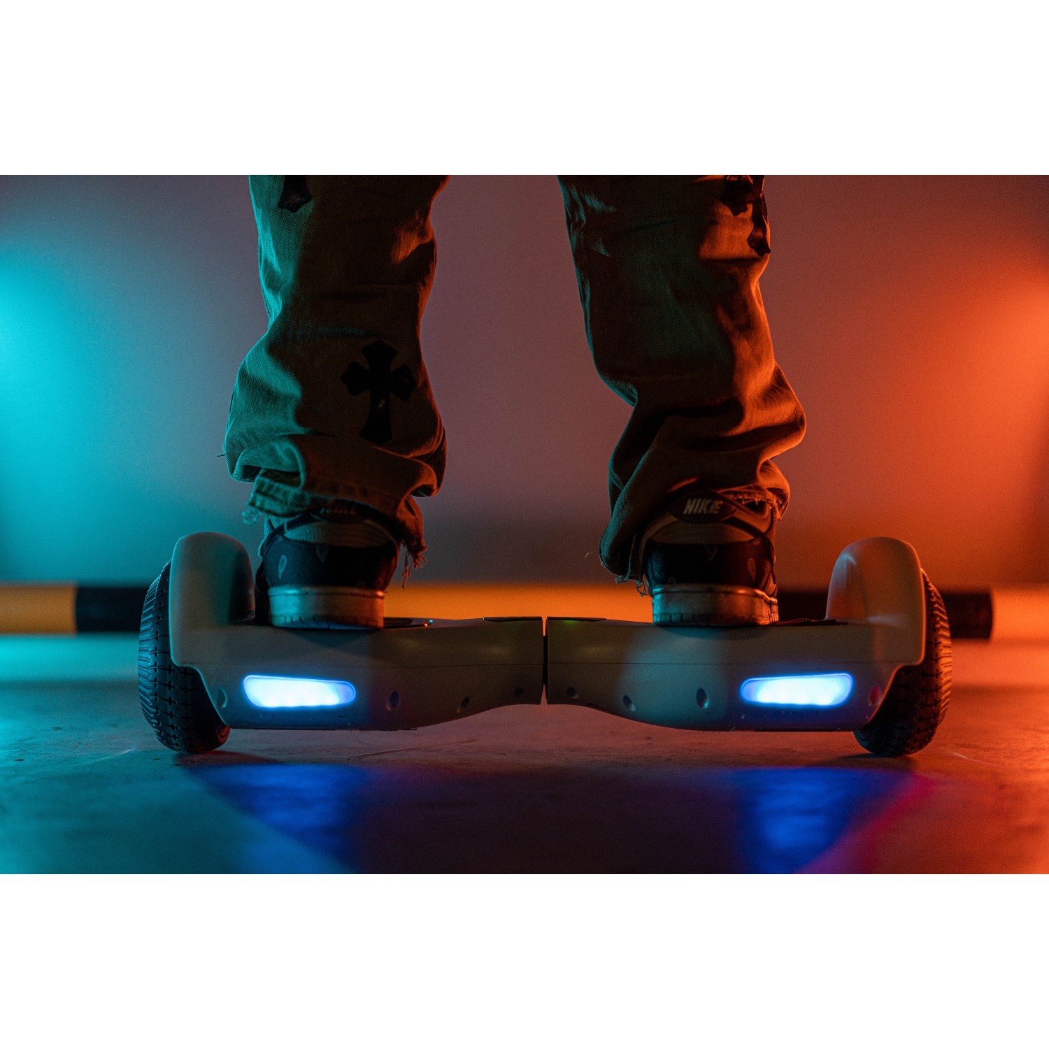WEELMOTION 6.5" Classic White All Terrain Hoverboard, BIGGER Battery Than Other Cheaper Ones LED Lights & Shining Wheels, Speaker, , UL 2272