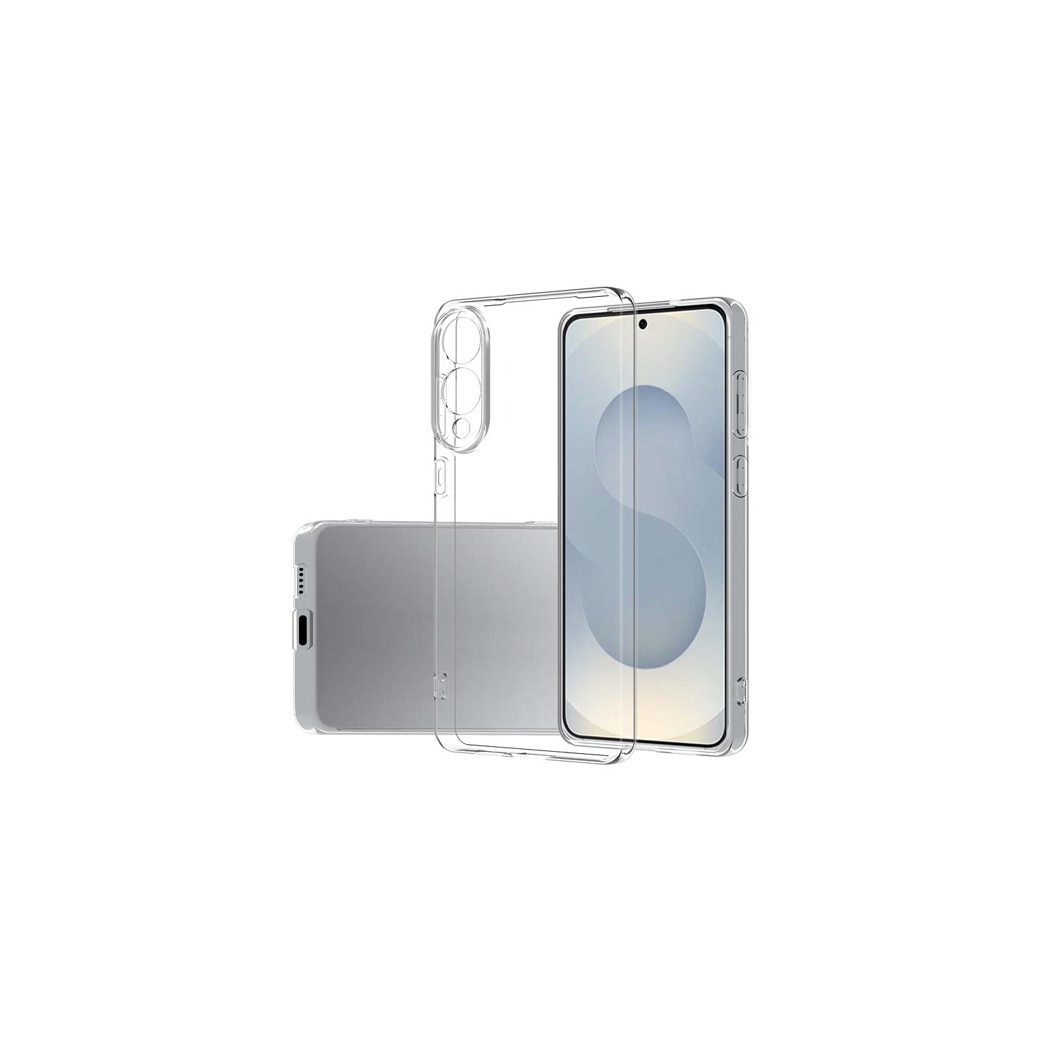 Étui transparent de PANDACO pour Galaxy S25 Edge de Samsung