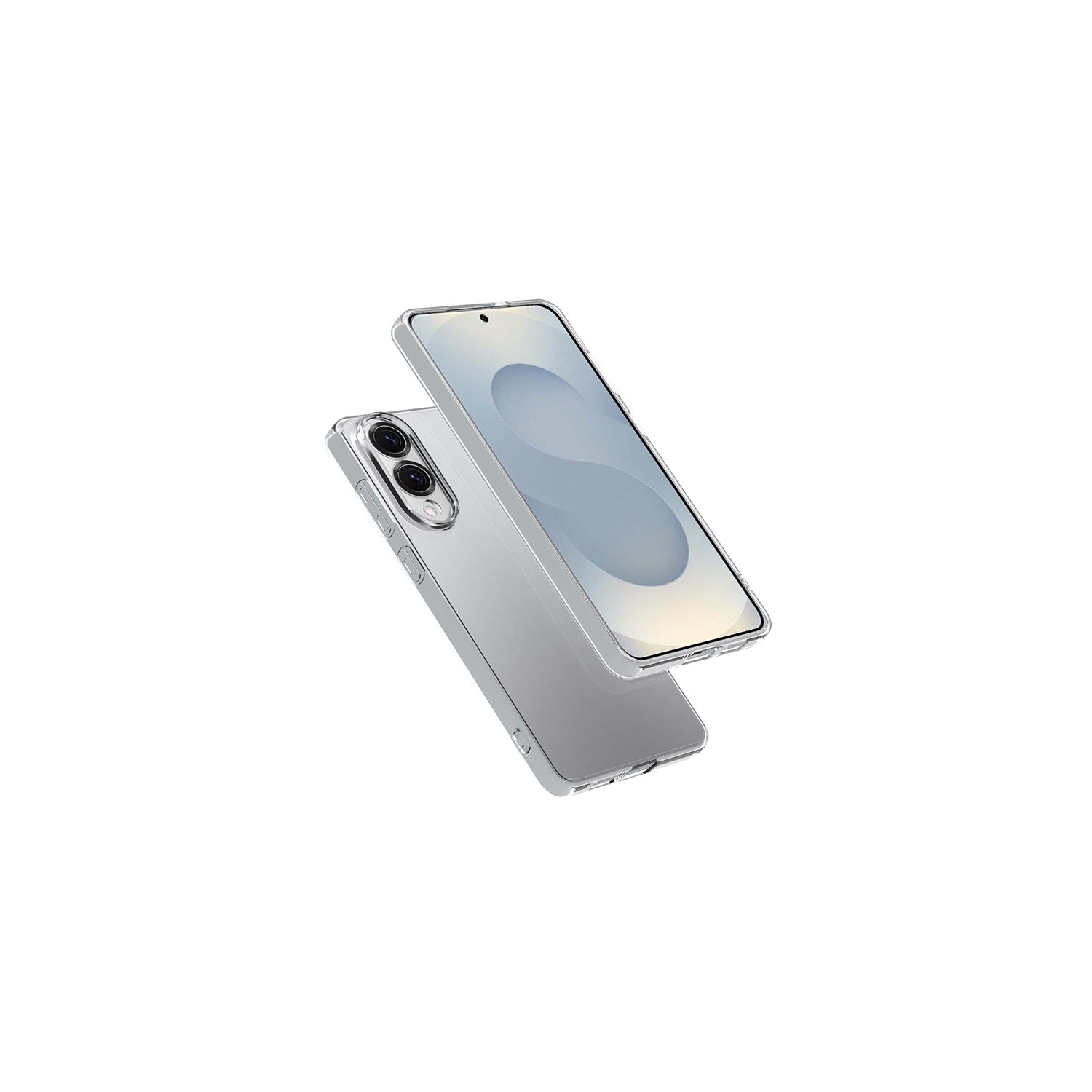 Étui transparent de PANDACO pour Galaxy S25 Edge de Samsung